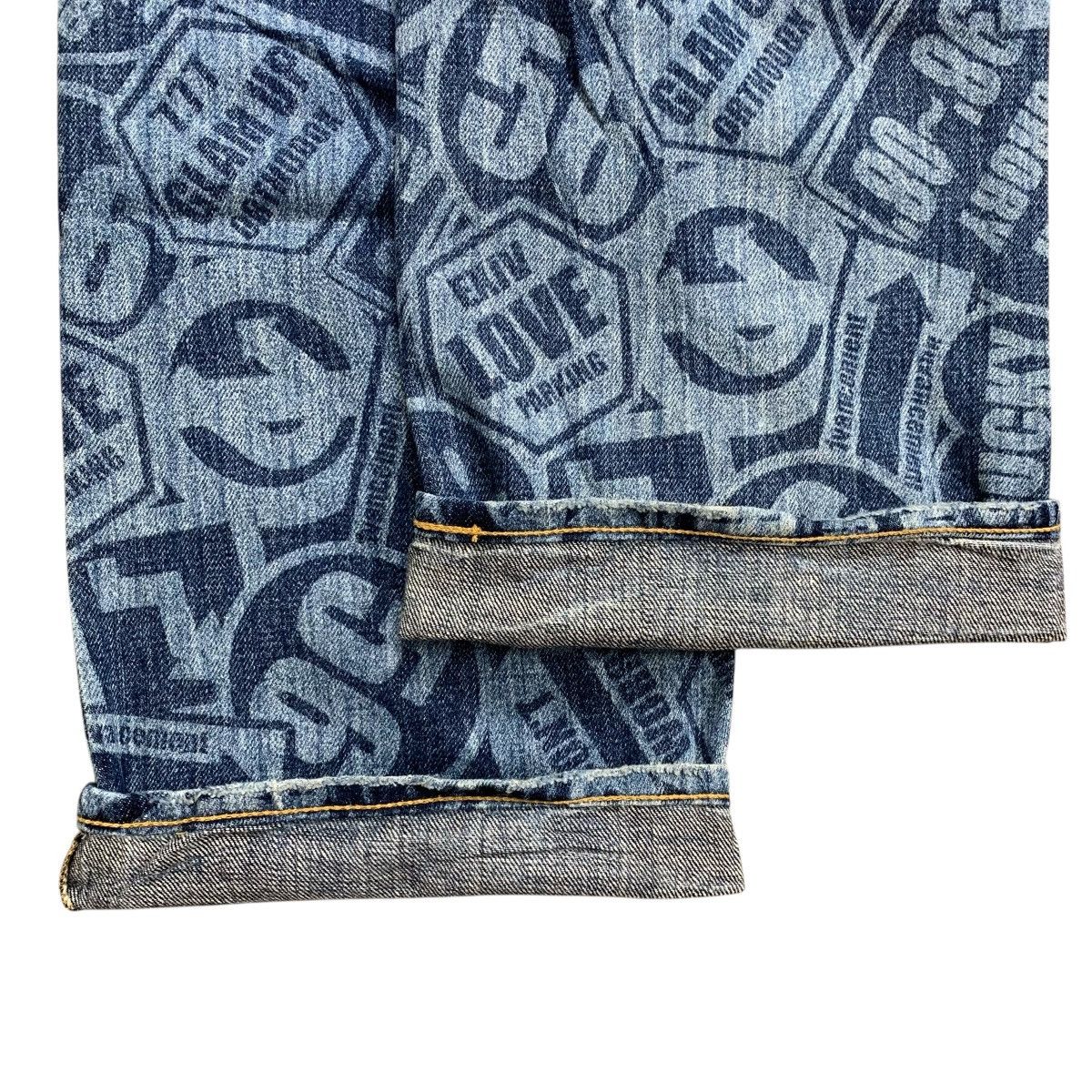 If Six Was Nine × Japanese Brand × Le Grande Bleu (L.G.B.) 2000’s Co&Lu Over Print Jeans Inspired Hysteric Glamour Size US 32 / EU 48 - 8 Thumbnail