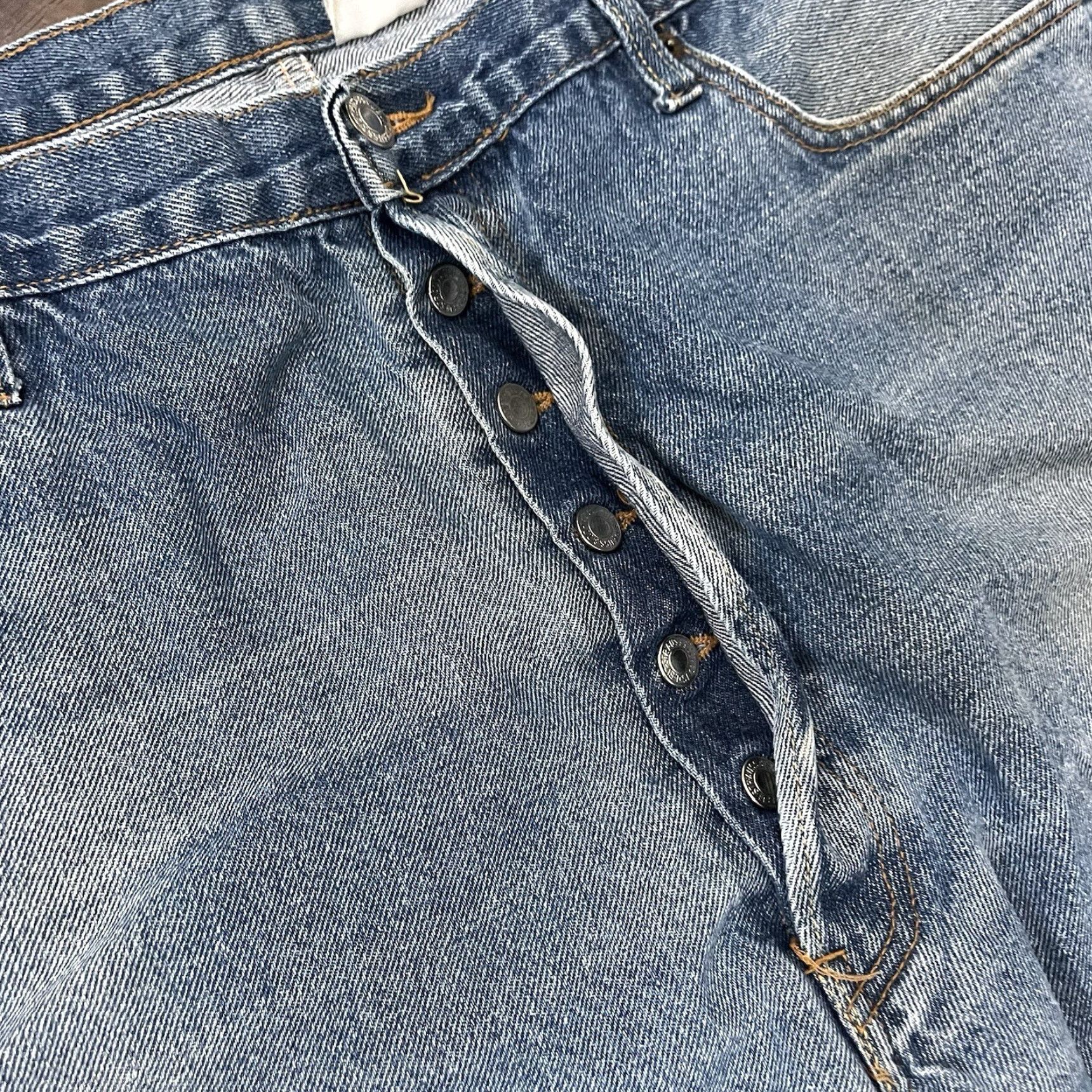 VINTAGE Levi's 501 XX Jeans Mens 38x26 Light Wash Button Fly Regular Fit USA