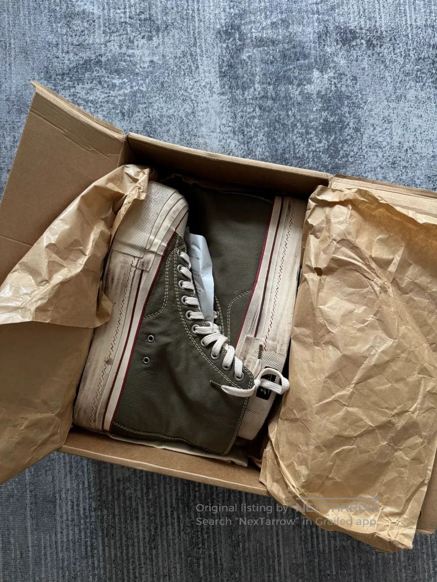 Visvim visvim high-top canvas shoes in green. Size US 9.5 / EU 42-43 - 1 Thumbnail