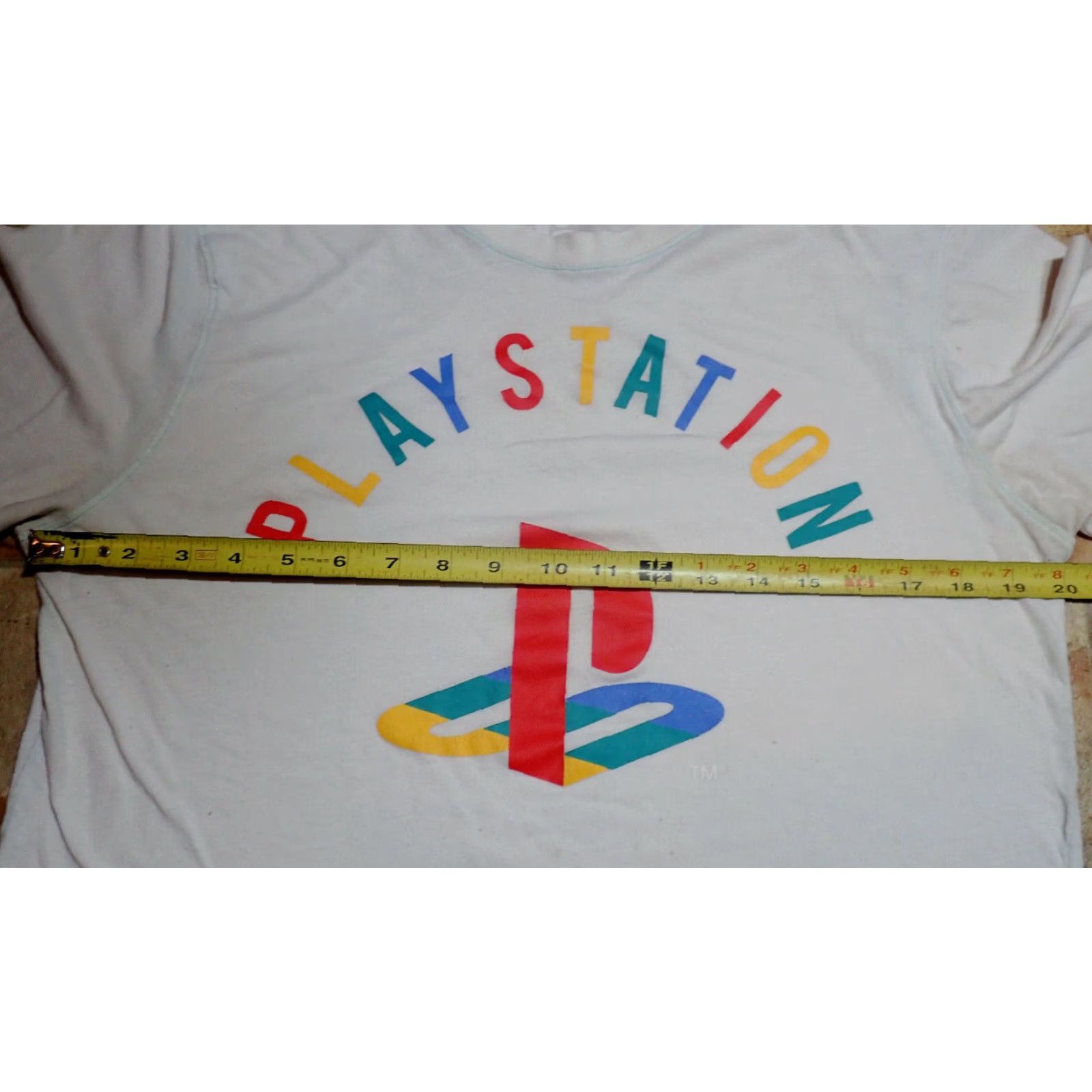 Sony VINTAGE 90s Sony PlayStation Long Sleeve Shirt Adult Medium White Graphic Tee Minato Tokyo Mens Size US M / EU 48-50 / 2 - 6 Thumbnail