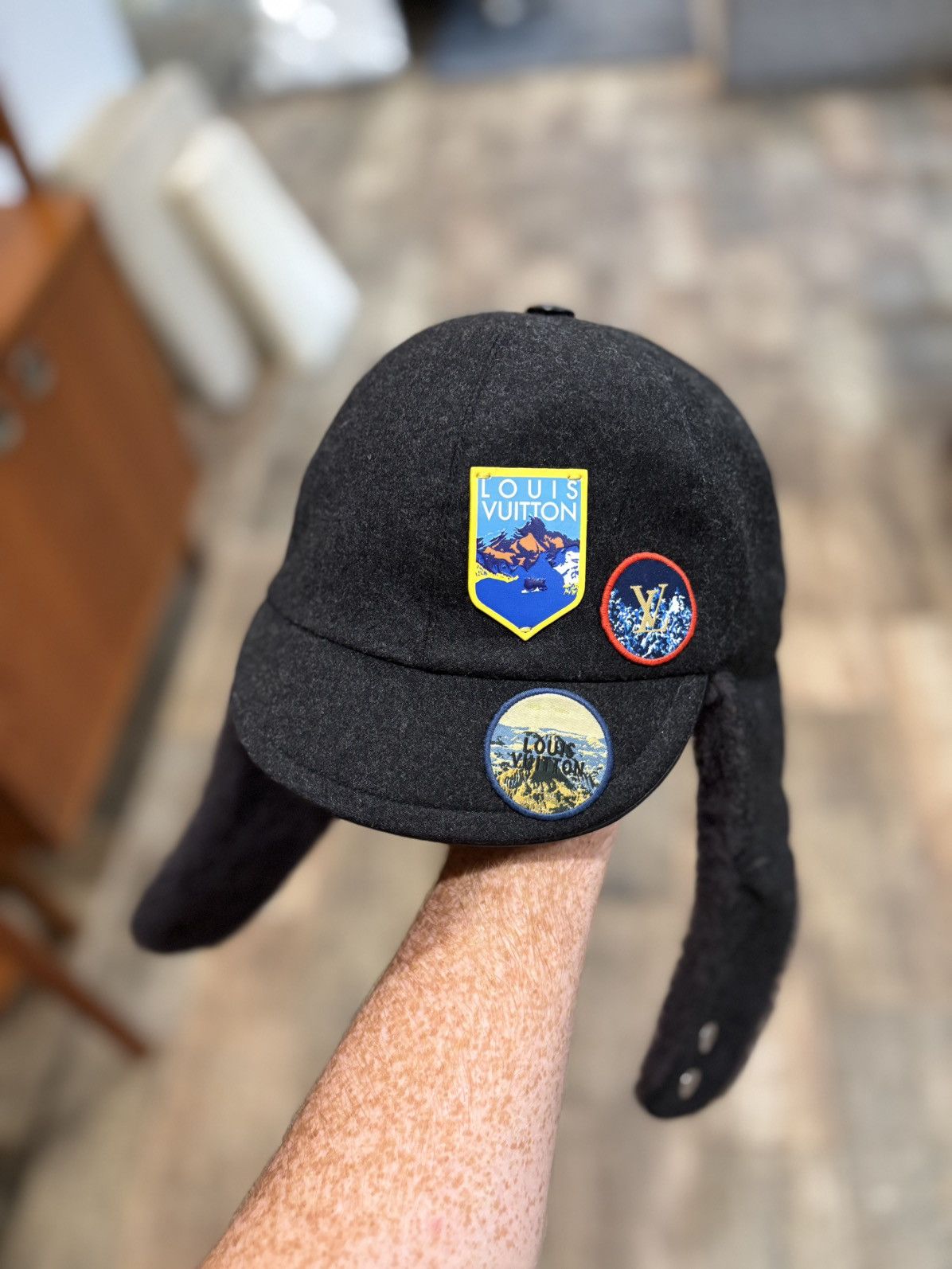 FW18 Alps Patches Fur Trapper Hat