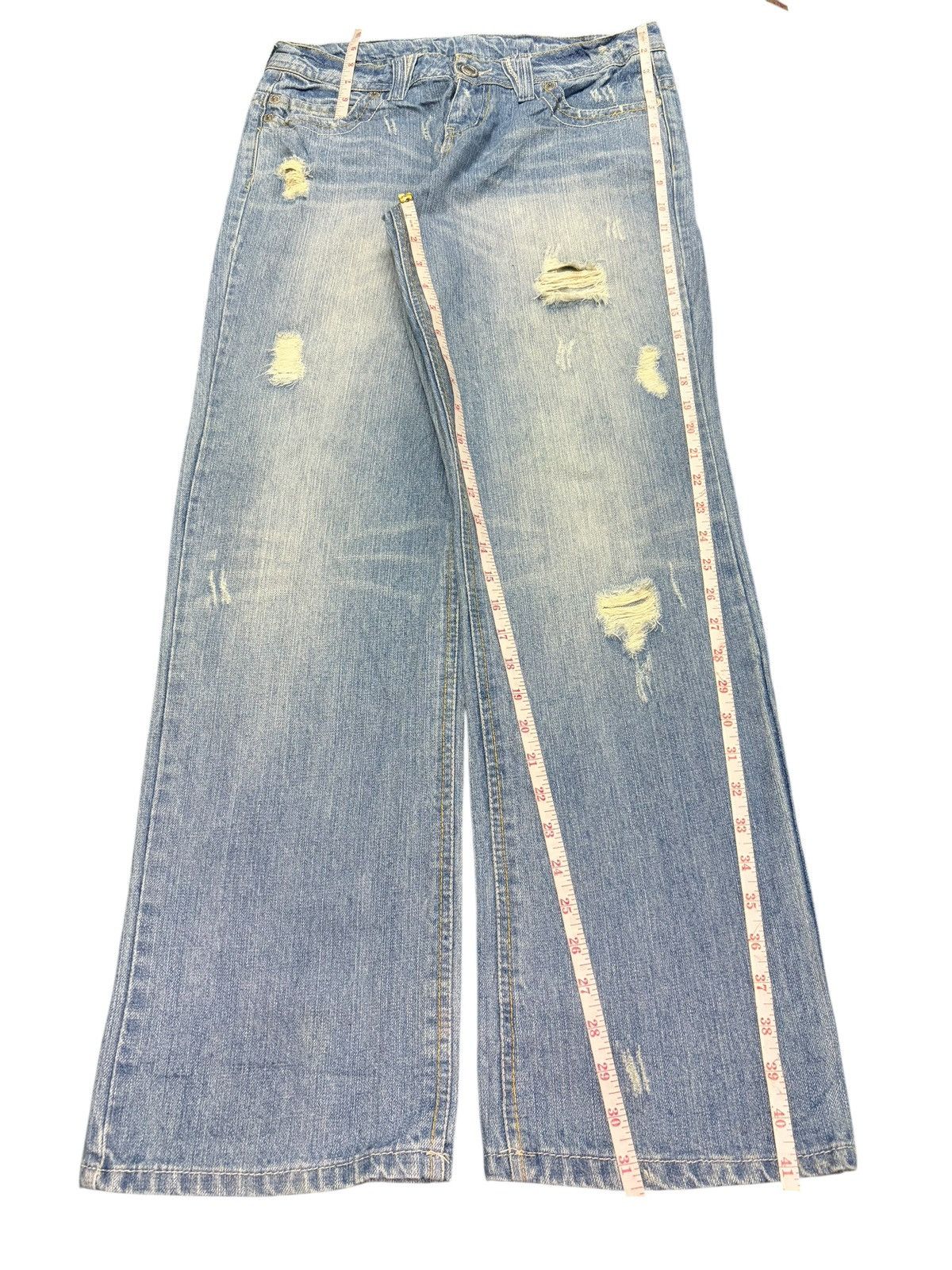 Diesel Vintage Japanese Brand Faded Wash Distress Loose Jeans Size 31" - 7 Thumbnail