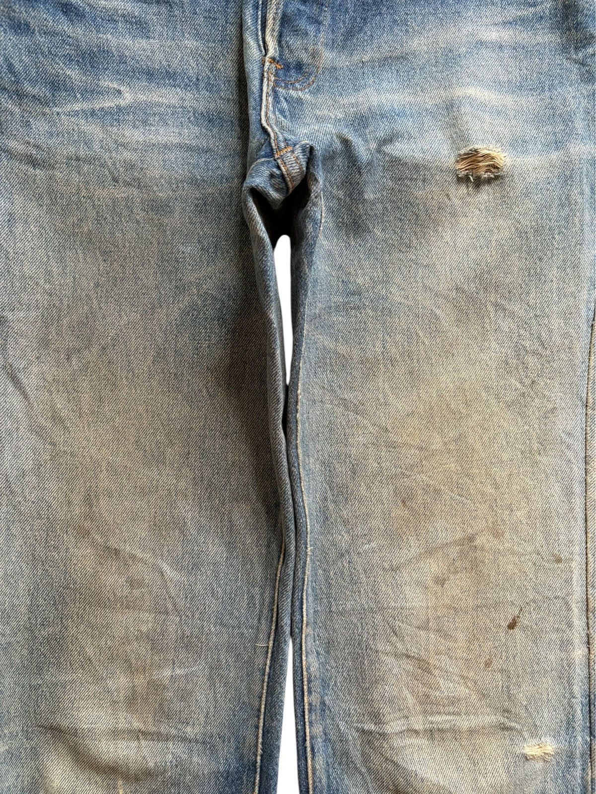 Levi's × Levi's Vintage Clothing Vintage 70s Levis 501 Mud Wash Distressed Jean Shorts Size US 26 / EU 42 - 5 Thumbnail