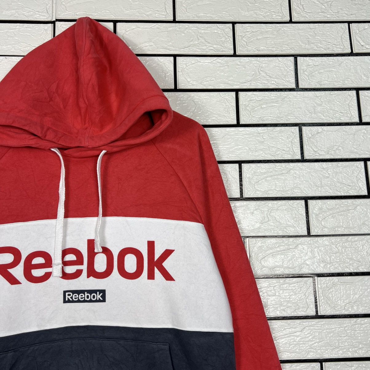 Reebok REEBOK Big Logo Colorblock Pullover Hoodies #4282-C195 Size US M / EU 48-50 / 2 - 4 Thumbnail