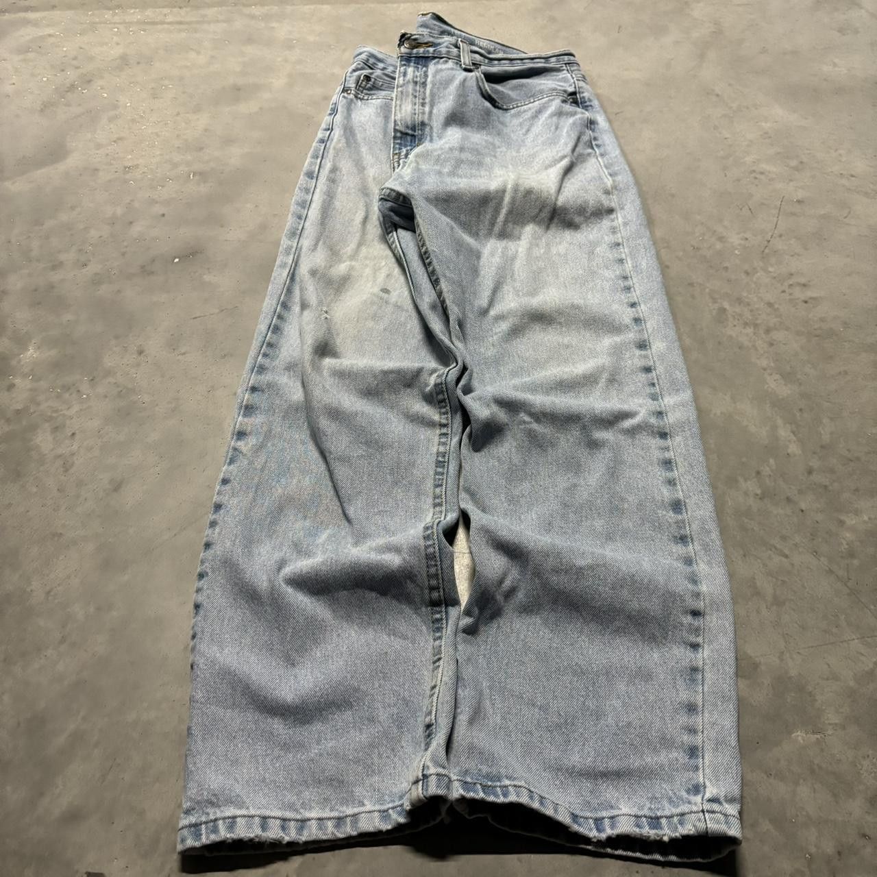 Japanese Brand × Vintage Crazy Vintage Y2K/2000s Light Wash Essential Denim Jeans! Size US 34 / EU 50 - 3 Thumbnail