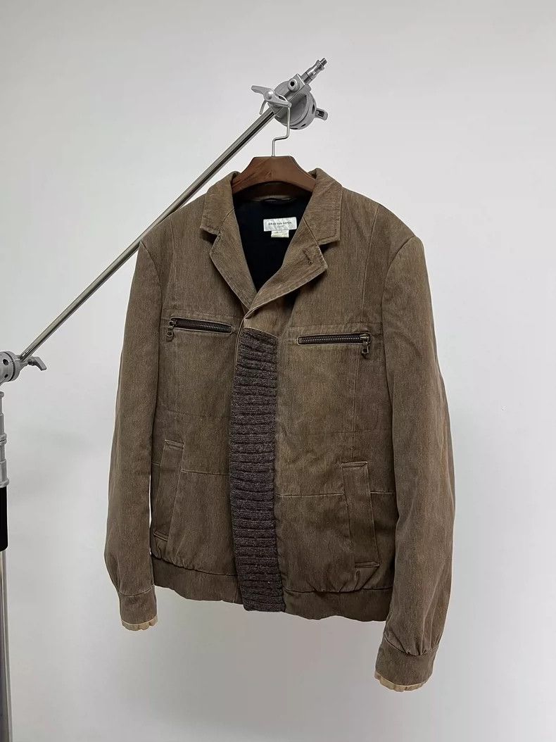 Dries Van Noten dries van noten Hunting Sweater Patchwork Wash Jacket 2503- Size US S / EU 44-46 / 1 - 2 Thumbnail