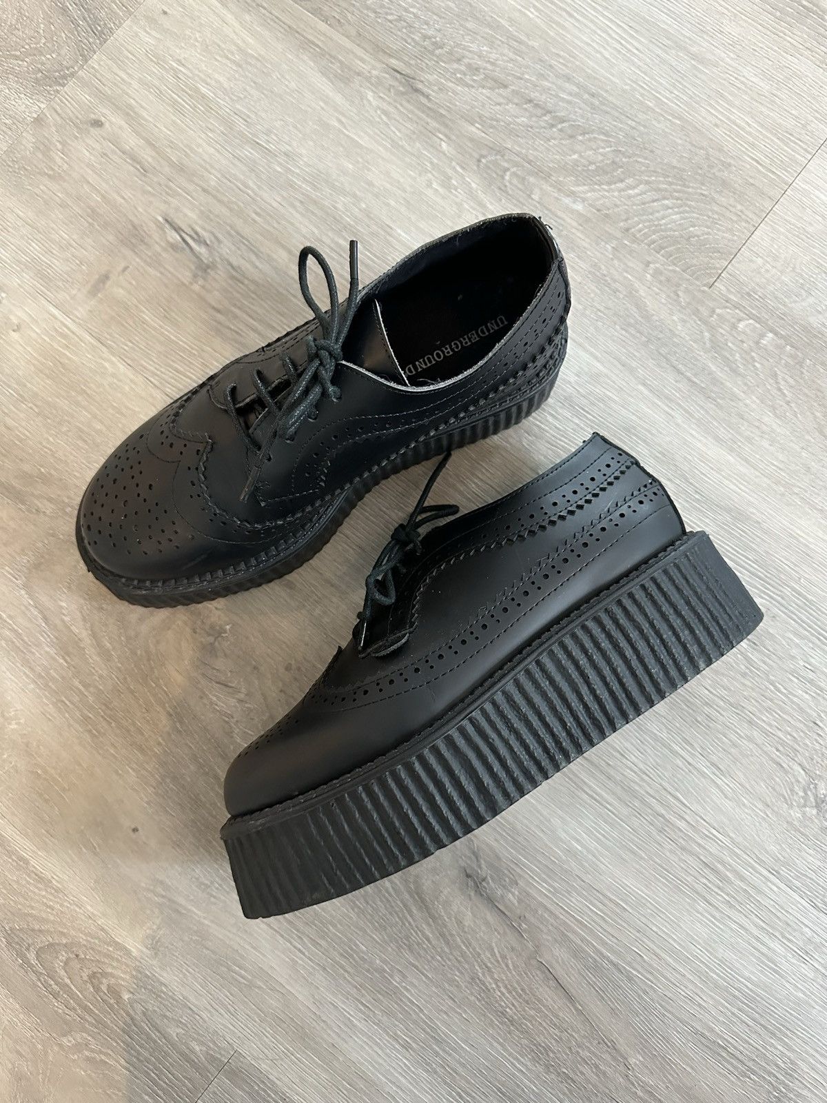Other Creepers double sole in black leather Size US 8 / IT 38 - 1 Thumbnail