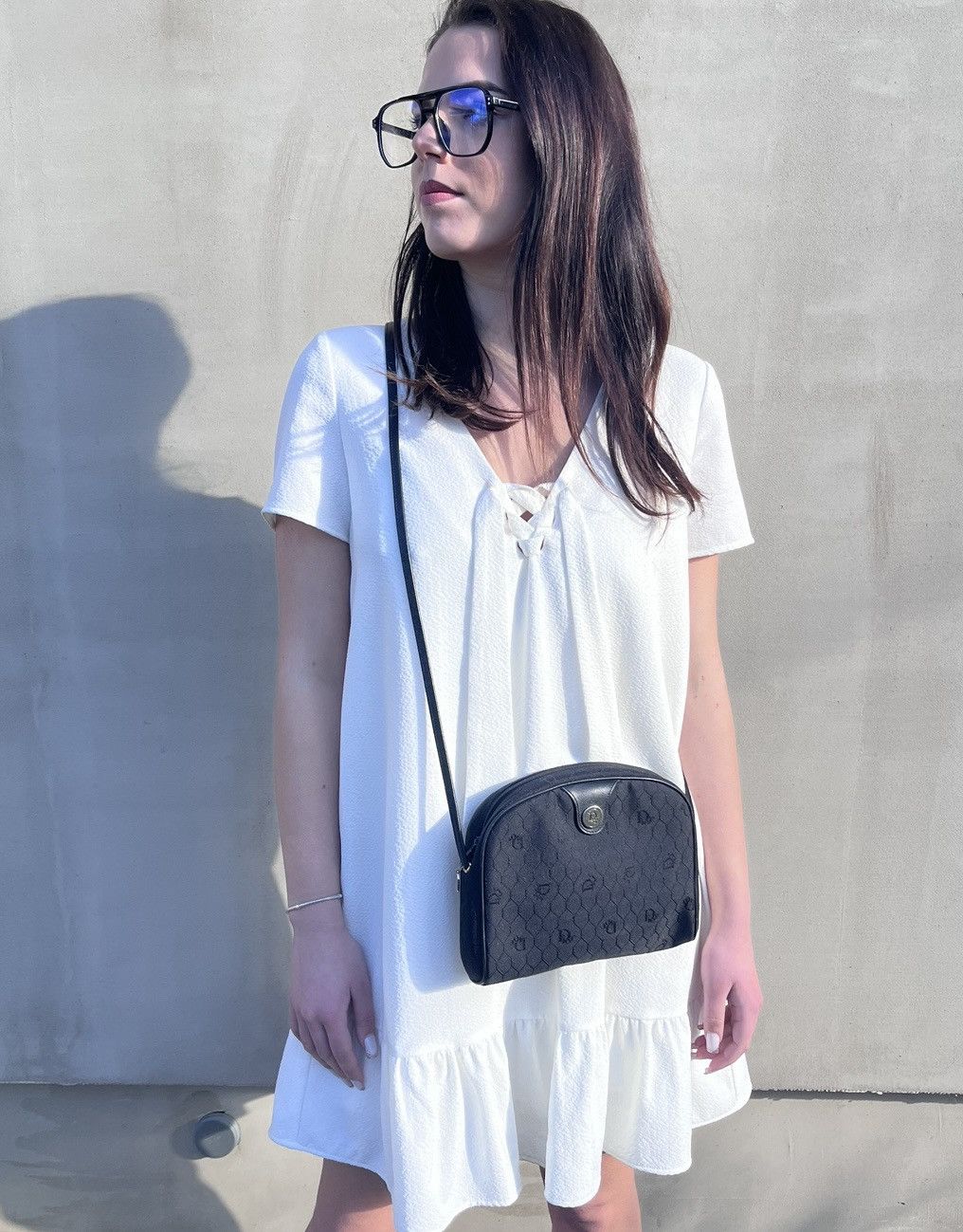 Christian Dior Monsieur Christian Dior Women Bag CrossBody Monogram Made In France Size ONE SIZE - 4 Thumbnail