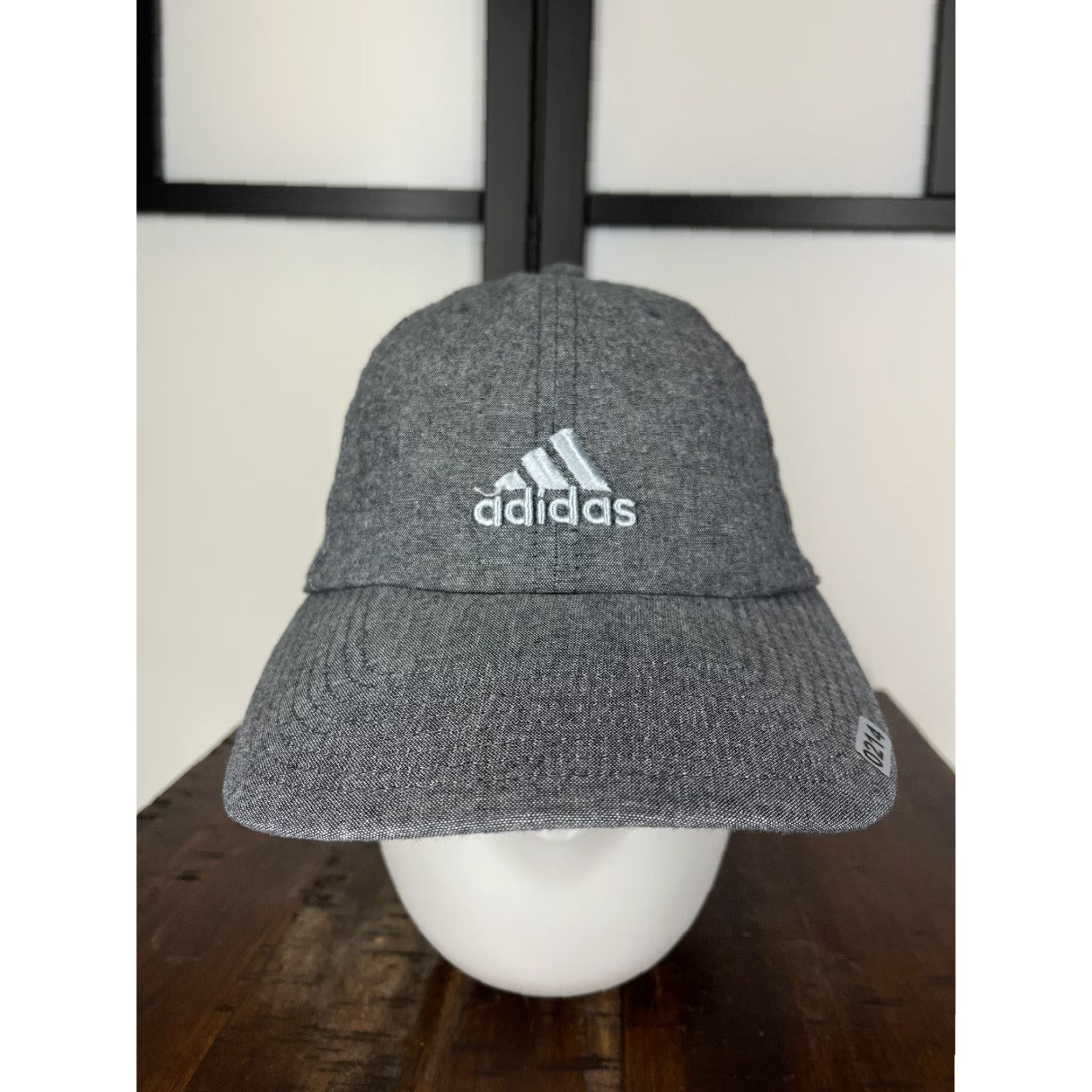 Adidas Adidas Hat Cap Strap Back Adult One Size Gray Logo 100% Cotton Climalite Outdoor Hat/Caps Adjustable Lightweight Casual Unisex Mens Womens Size ONE SIZE - 2 Thumbnail