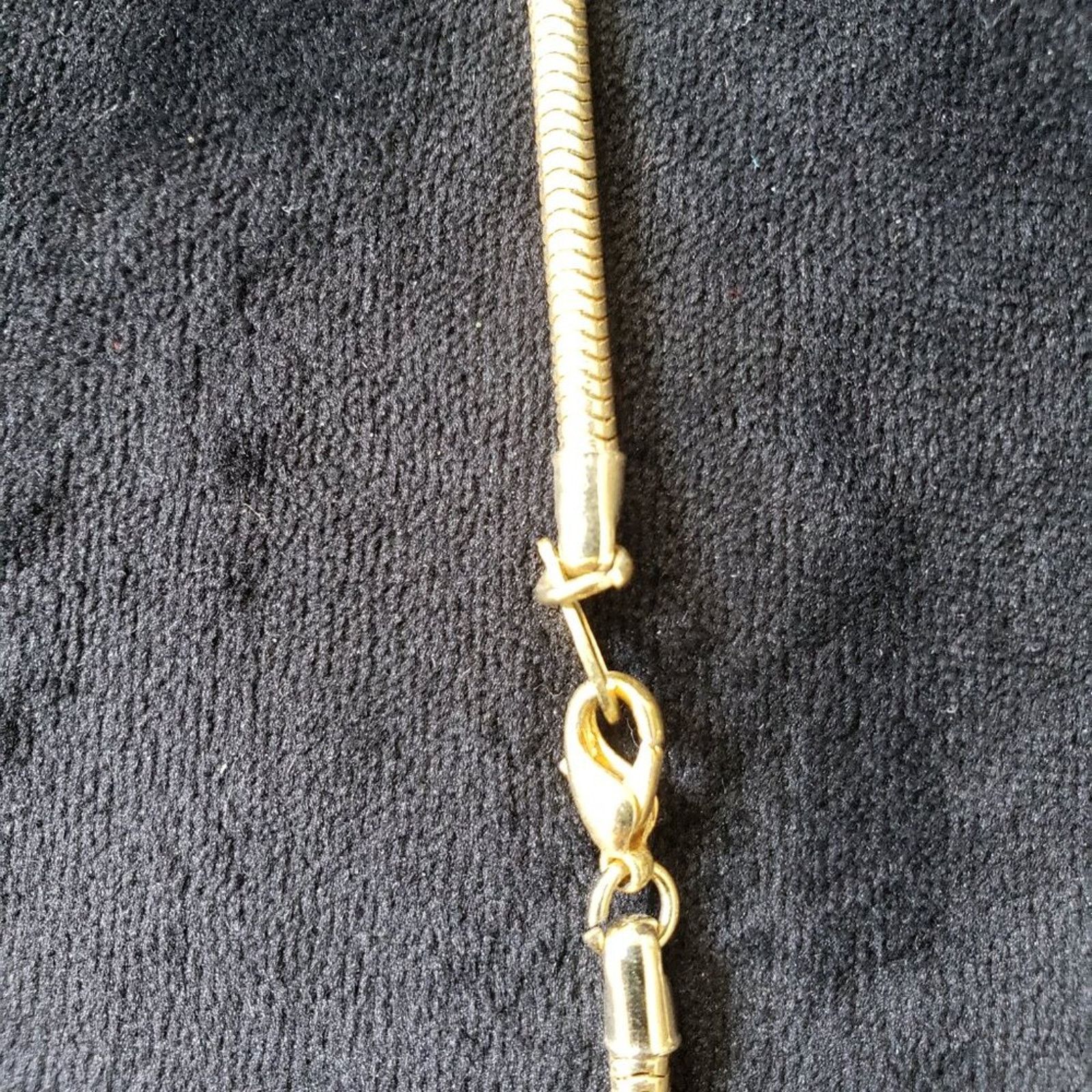 The Unbranded Brand Gold Snake Chain Circles Charm Pearls Necklace Lobster Clasp Size ONE SIZE - 6 Thumbnail