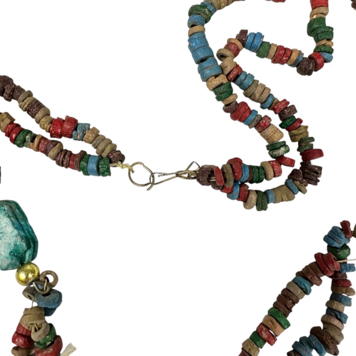 Other Vintage Egyptian Beaded Scarab Beetle Pendant Necklace Size ONE SIZE - 4 Thumbnail