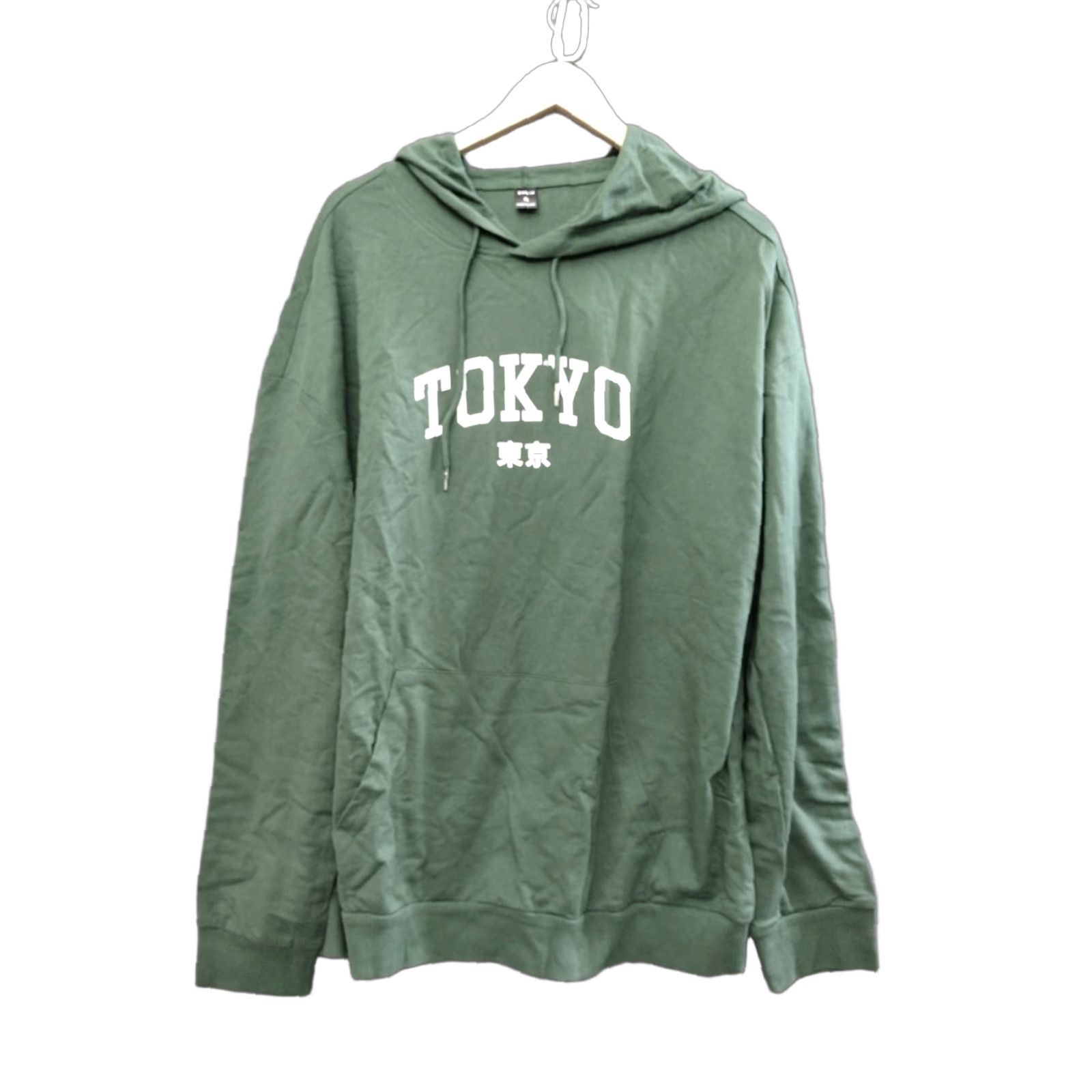 Shein Shein Adult Unisex Tokyo Print Hoodie Sweatshirt XL Green Pullover Hooded Sweatshirt/Beach Theme Mens Womens Size US XL / EU 56 / 4 - 1 Thumbnail