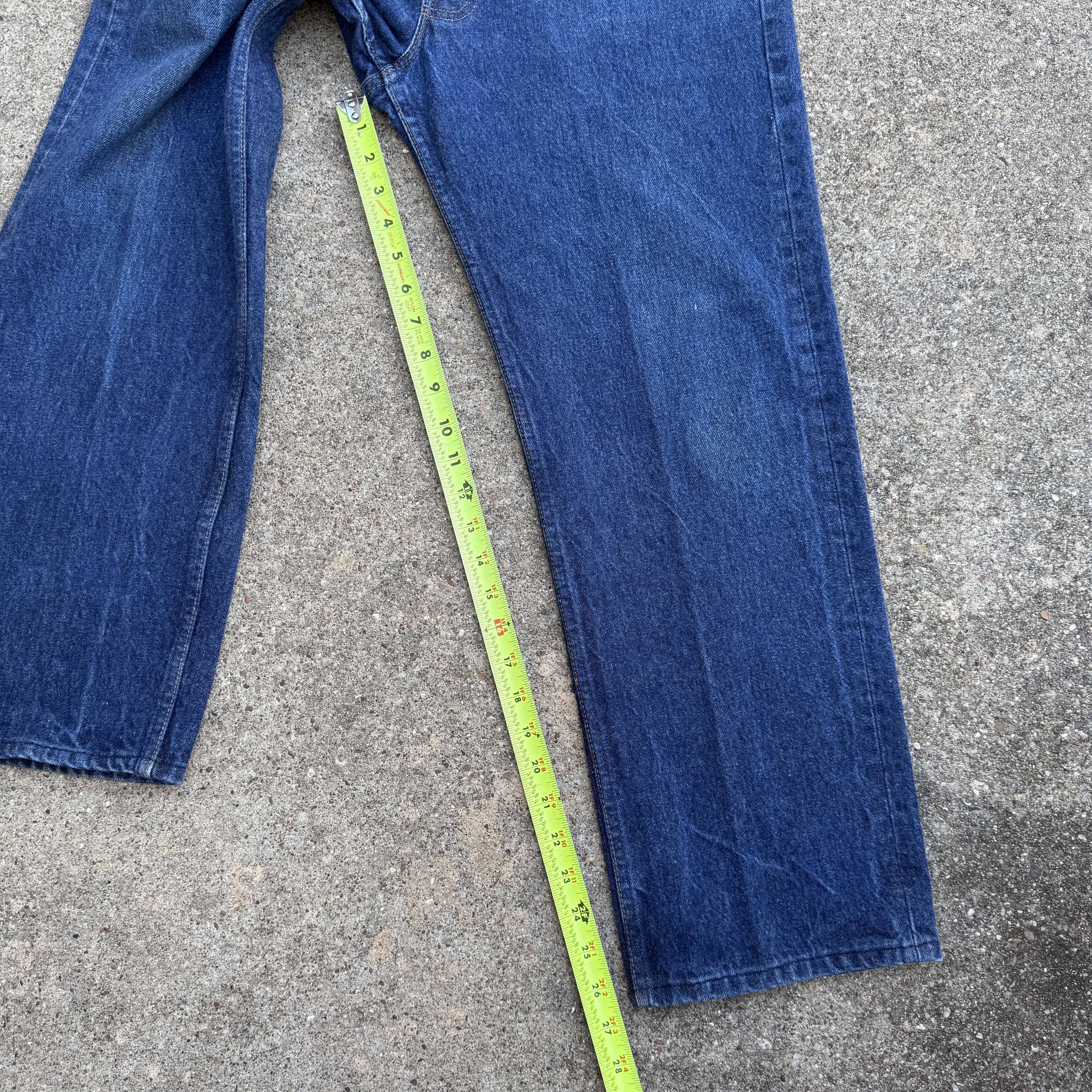 Levi's Vintage 80s Levis 501 Blue Button fly Denim Made USA Jeans Size US 33 - 6 Thumbnail