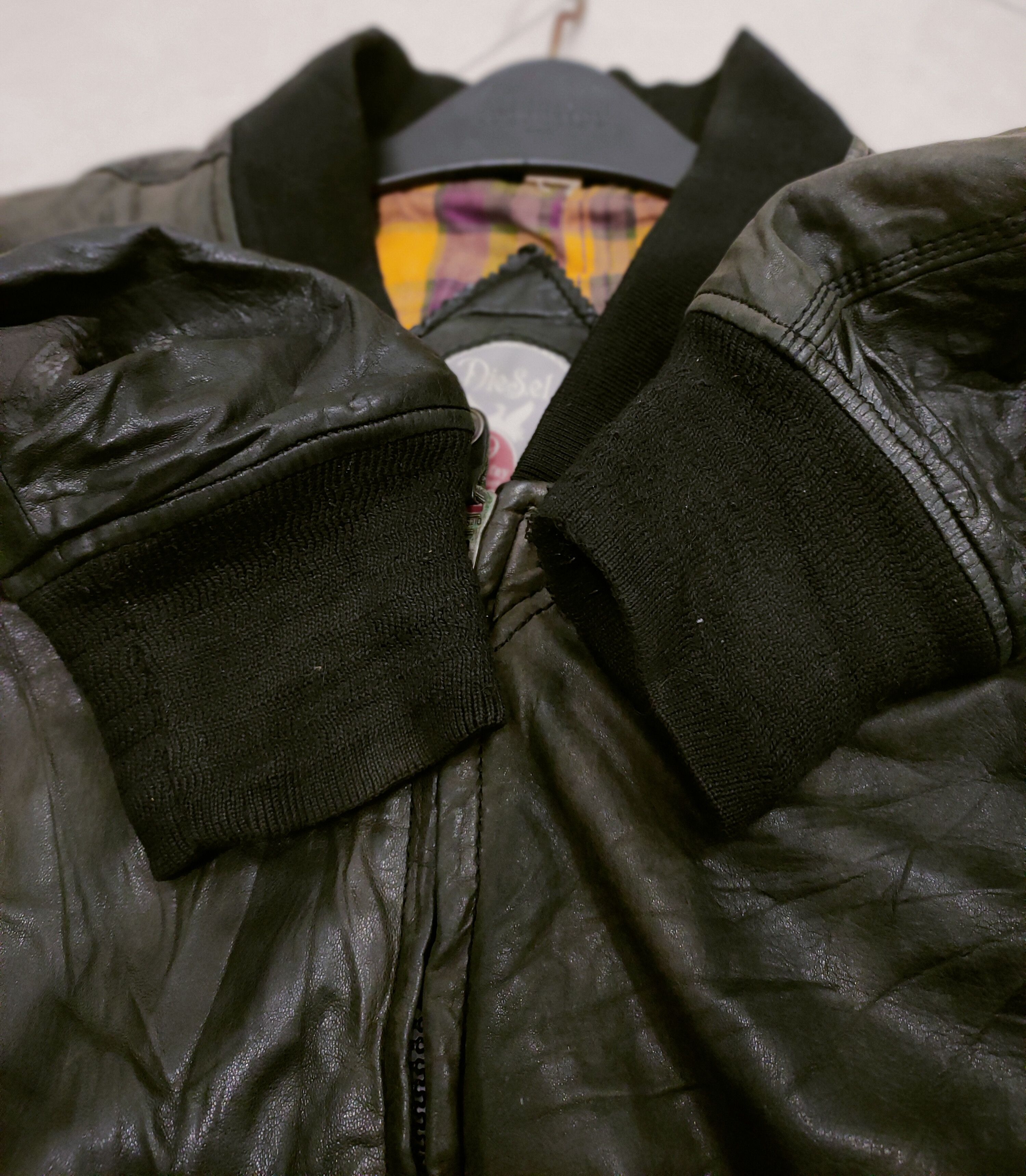 Diesel 🔥Vtg Diesel Sheep Skin Leather Jacket 🔥 Size US M / EU 48-50 / 2 - 7 Thumbnail