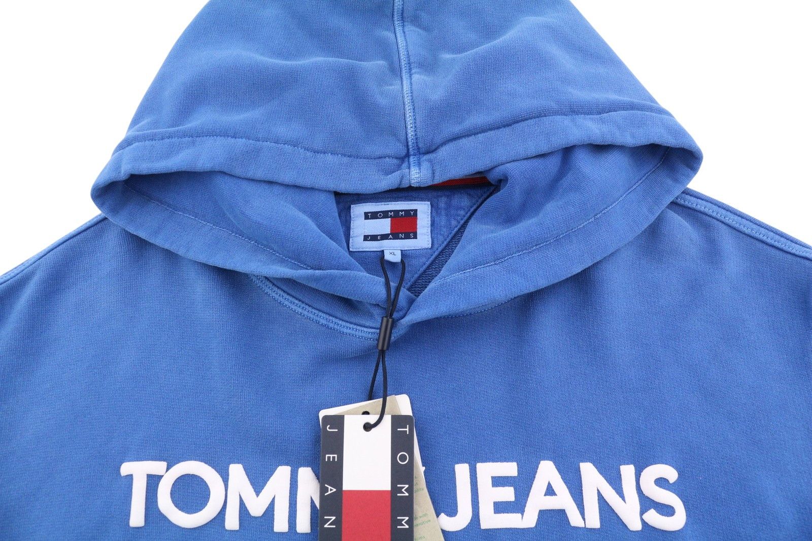 Tommy Hilfiger REQ NEW CLASSIC XL Blue Faded Logo Pullover Hoodie 87406 Size US XL / EU 56 / 4 - 4 Thumbnail