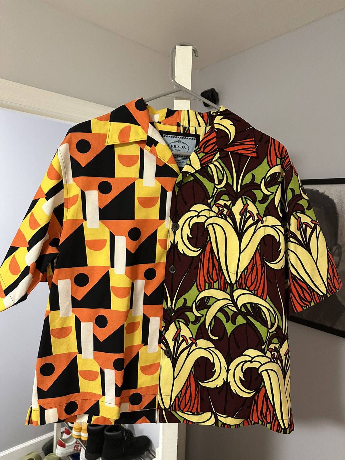 Prada 100% Authentic Prada Double Match Button Up (2022) Size US S / EU 44-46 / 1 - 1 Thumbnail