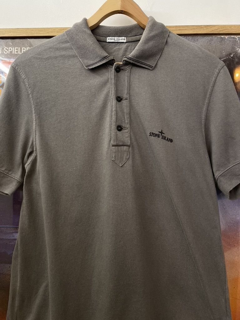 Stone Island SS2007 Vintage Stone Island Corner Spellout Polo Shirt Size US M / EU 48-50 / 2 - 5 Thumbnail