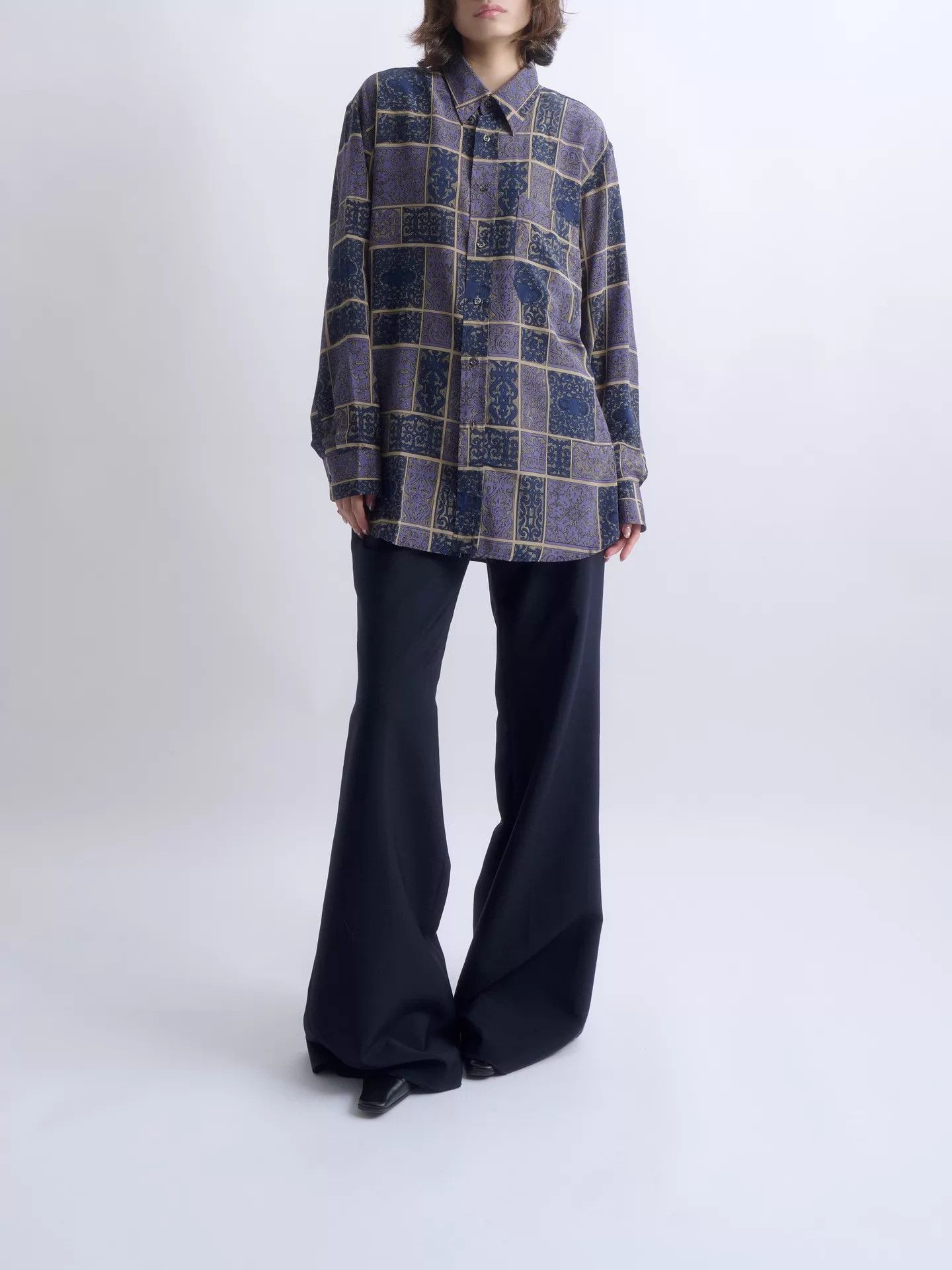 Givenchy Givenchy 90s Baroque Patchwork Silk Shirt Unisex Size US M / EU 48-50 / 2 - 1 Thumbnail
