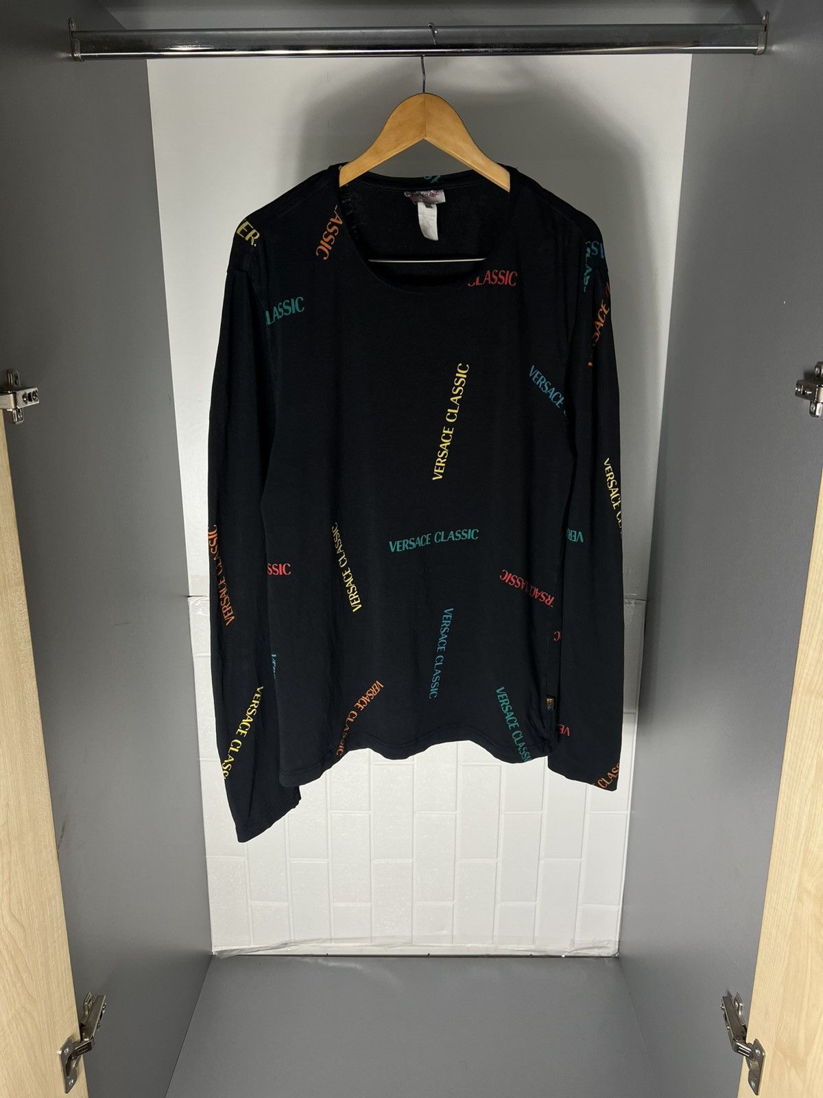 Versace VINTAGE VERSACE CLASSIC ITALIAN DESIGNER RETRO MONOGRAM 90s Size US XL / EU 56 / 4 - 6 Thumbnail