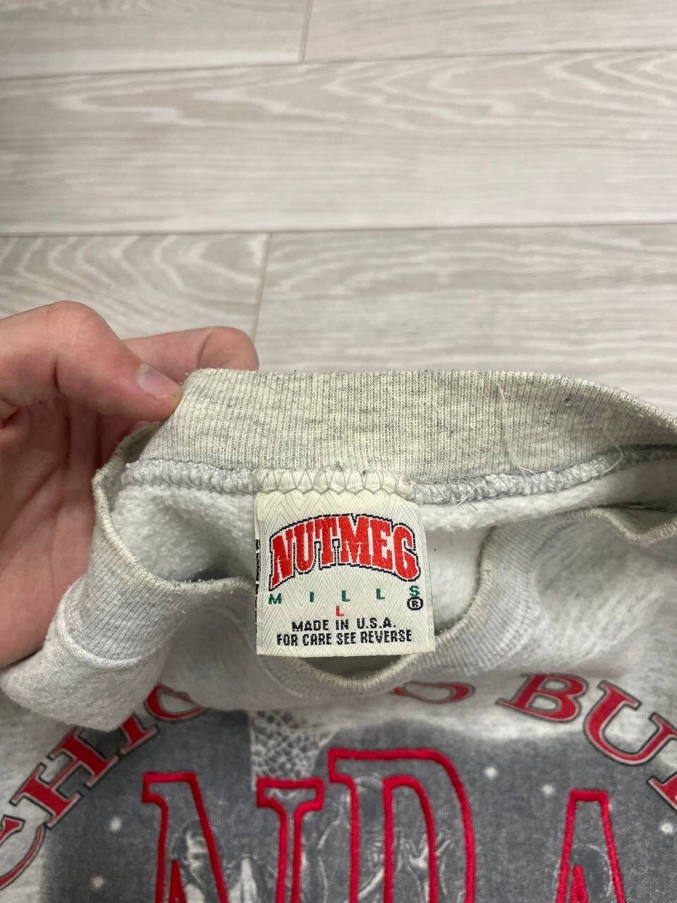 NBA × Vintage Vintage Nutmeg Chicago Bulls NBA Sweatshirt Size US L / EU 52-54 / 3 - 6 Thumbnail