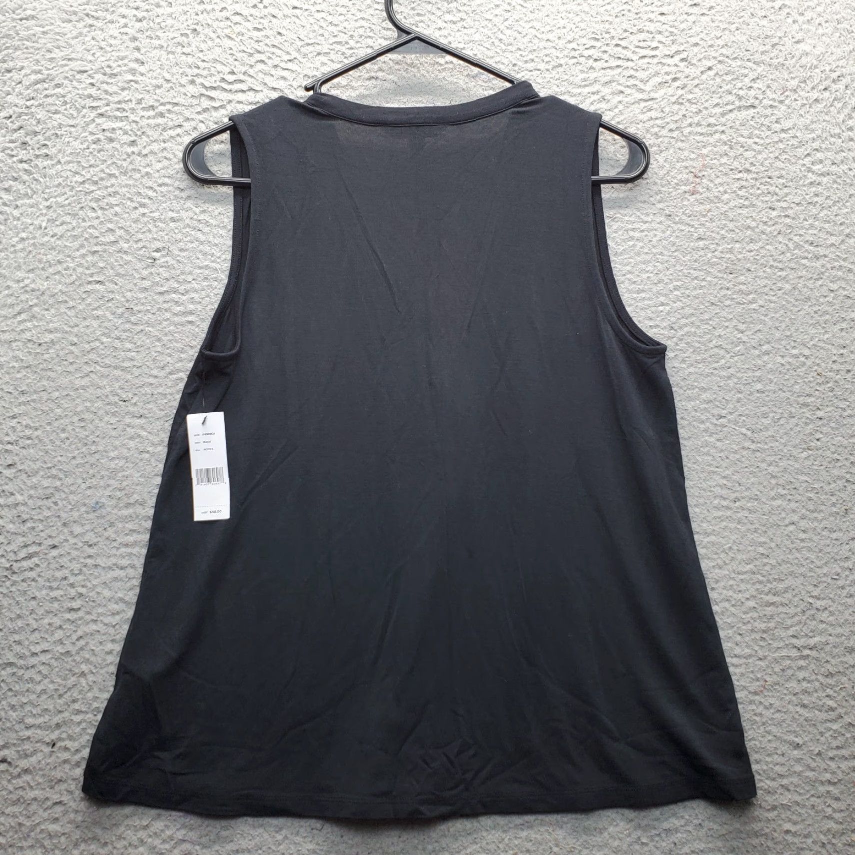 Vintage Liverpool Los Angeles Knit Top Womens PS Black Modal Sleeveless V-Neck Shirt Size S / US 4 / IT 40 - 2 Thumbnail