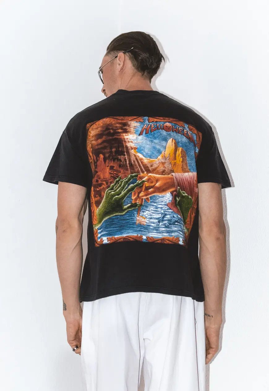 Designer × Vintage Helloween 90s German Metal Band Shirt Graphic Tee Vintage Size US M / EU 48-50 / 2 - 3 Thumbnail