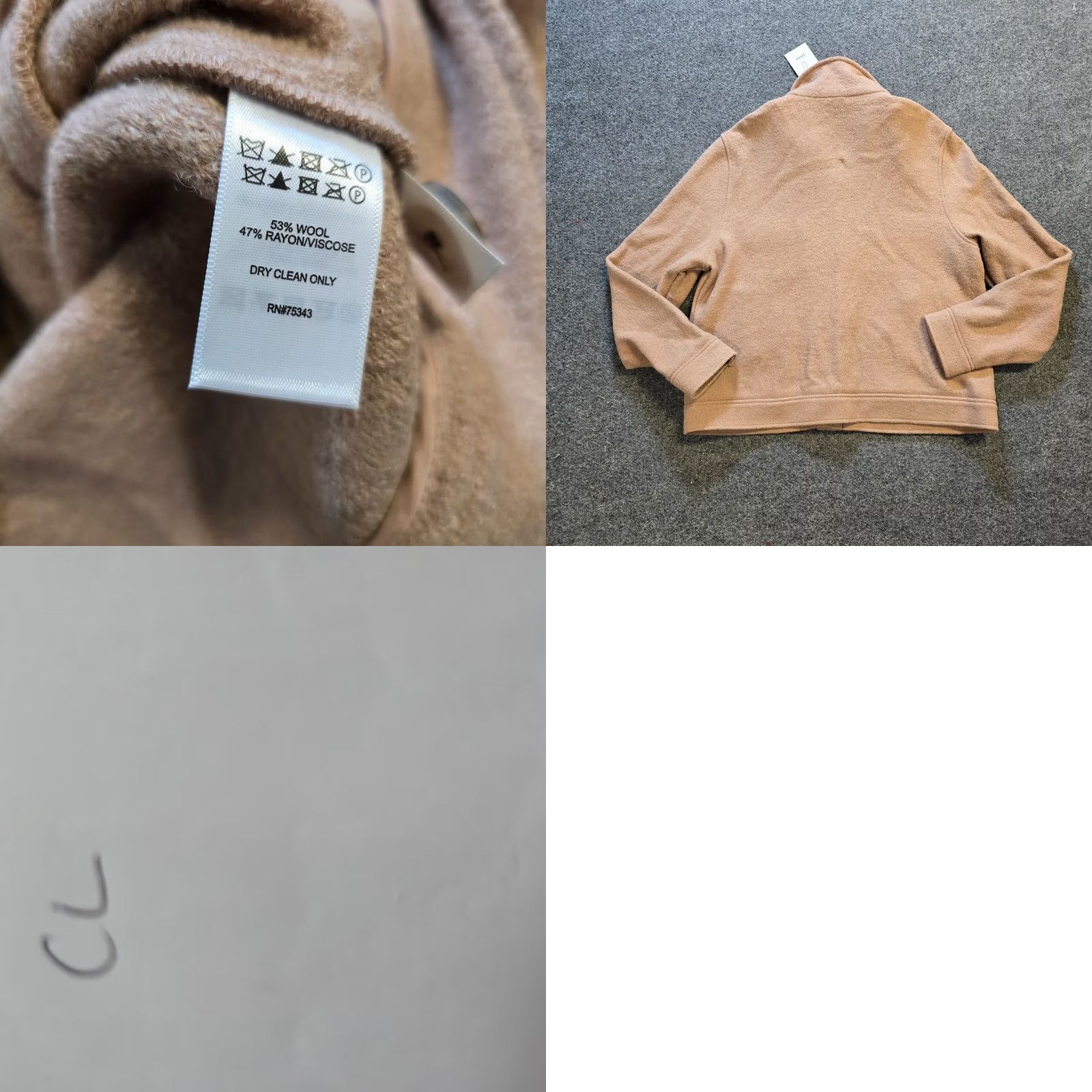 Joie VINTAGE? No — Joie Jacket Women XL Brown Wool Shacket Long Sleeve Pockets Casual Classic Utility Jacket Size XL / US 12-14 / IT 48-50 - 8 Thumbnail