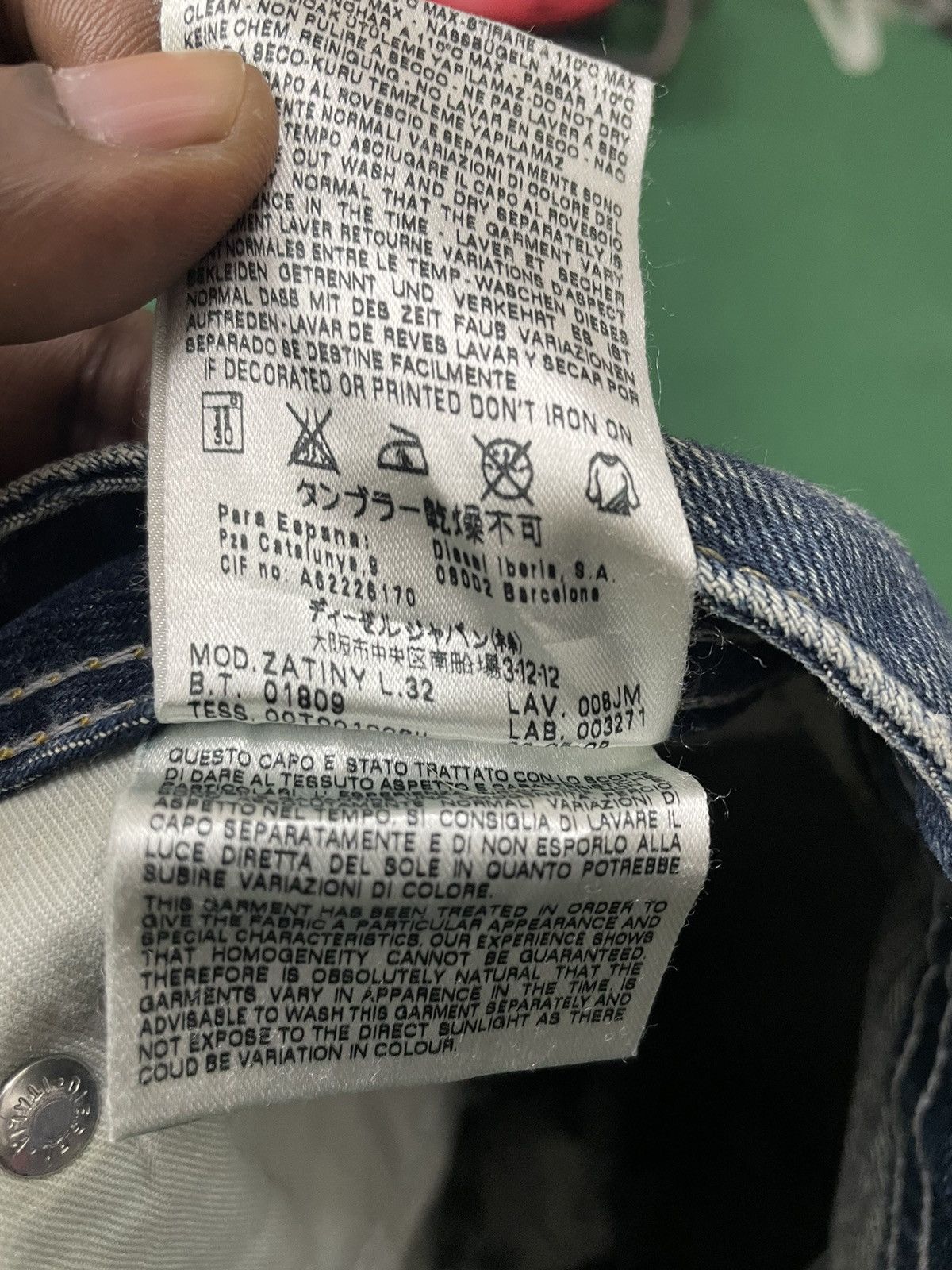 Diesel Vintage Diesel Zatiny Flairs Cut Distressed Jeans Size US 32 / EU 48 - 13 Thumbnail