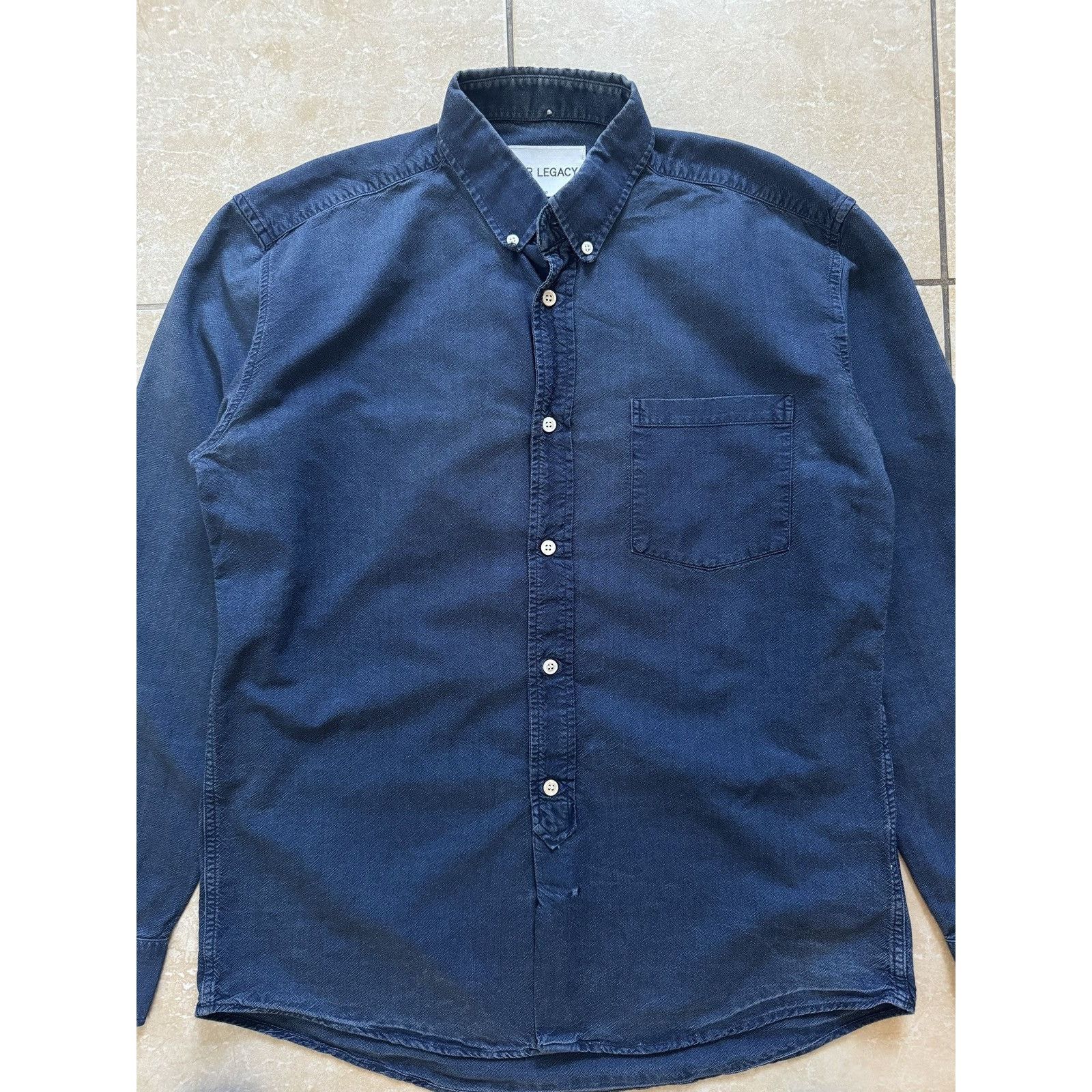 Our Legacy Our Legacy Linen Denim Oxford Shirt Size US M / EU 48-50 / 2 - 2 Thumbnail