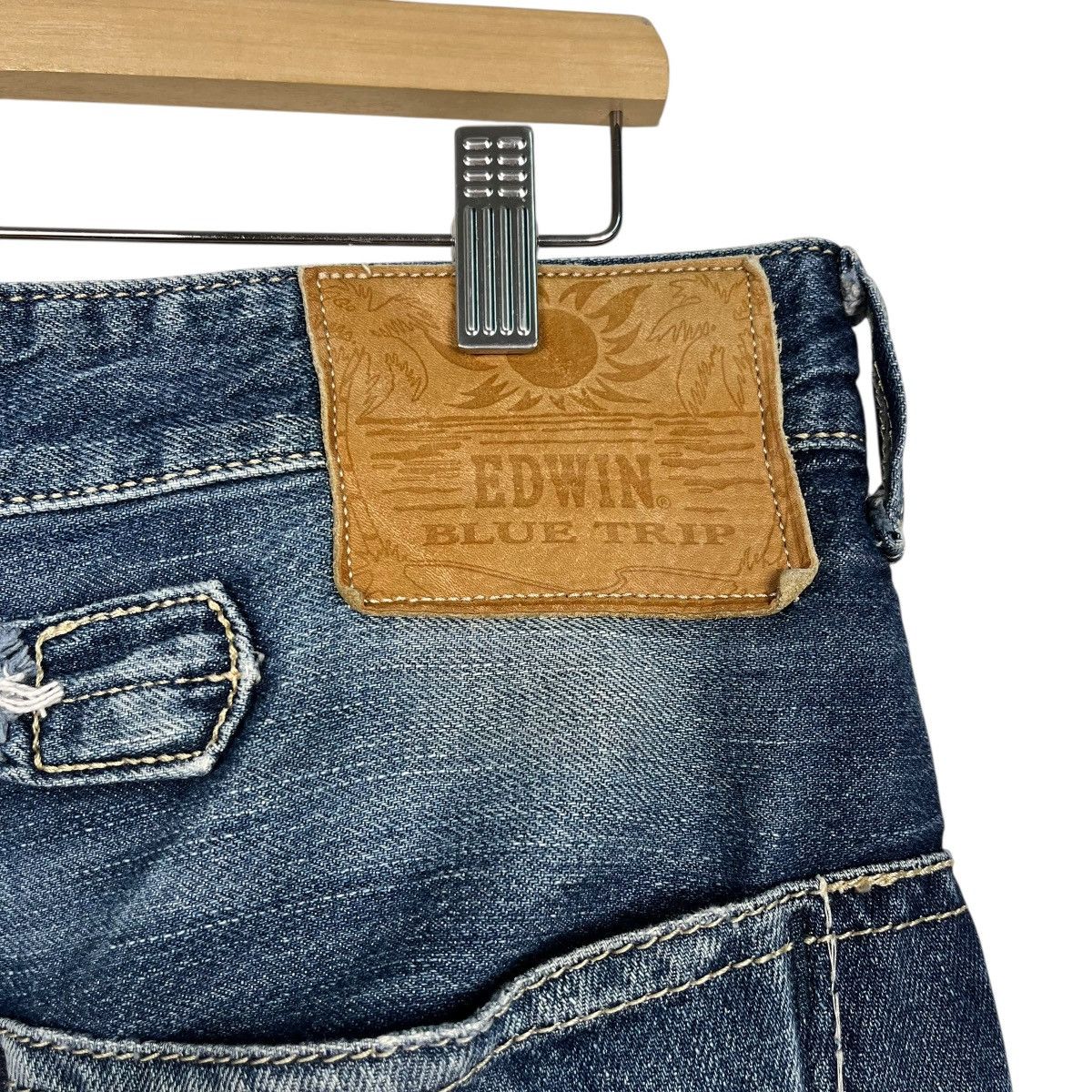 Edwin Vintage Edwin Blue Trip Denim Jeans Size US 34 / EU 50 - 17 Thumbnail