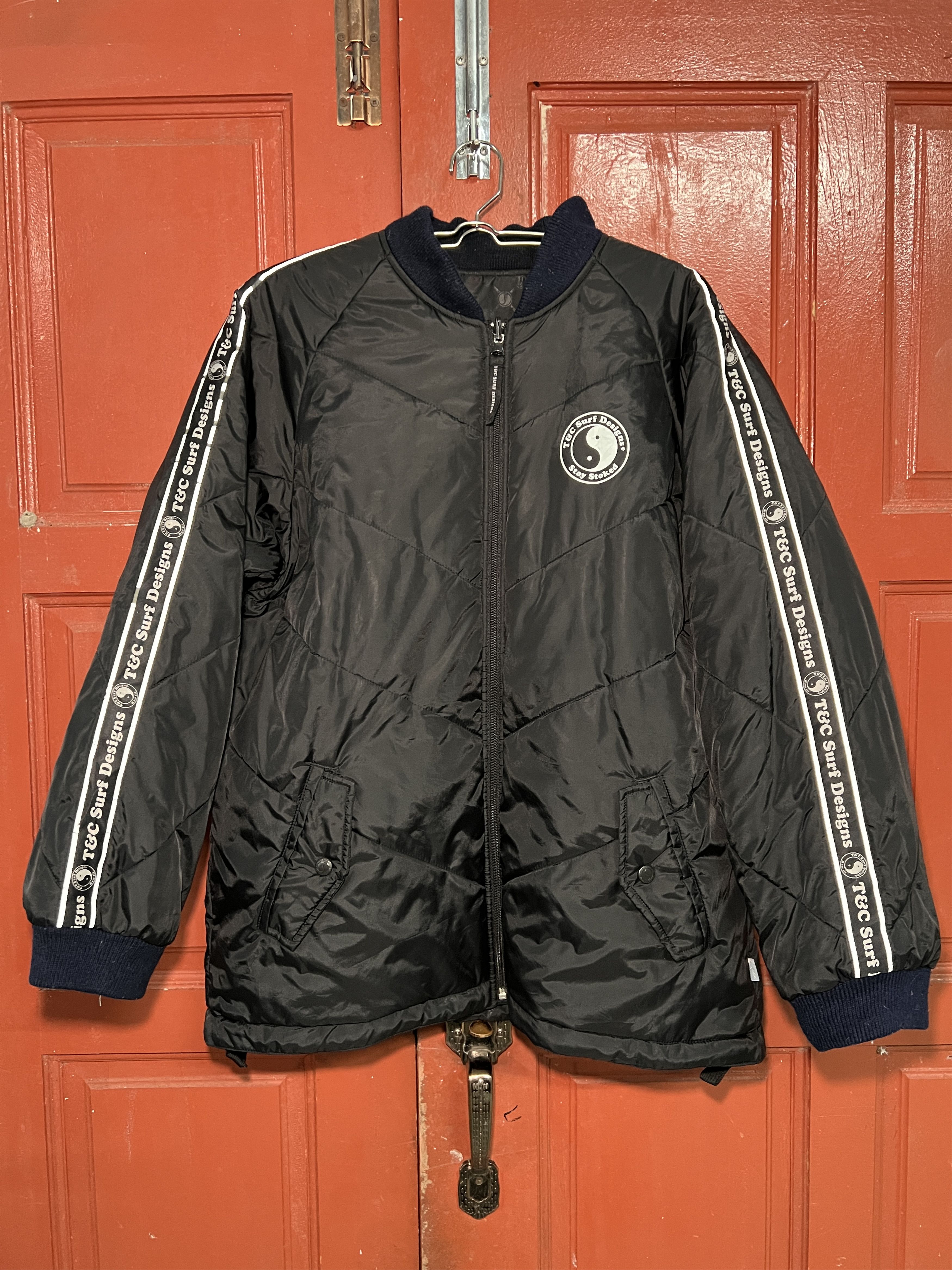 Vintage Vintage Rare T&C Surf Designs Reversible Jacket Size US L / EU 52-54 / 3 - 6 Thumbnail