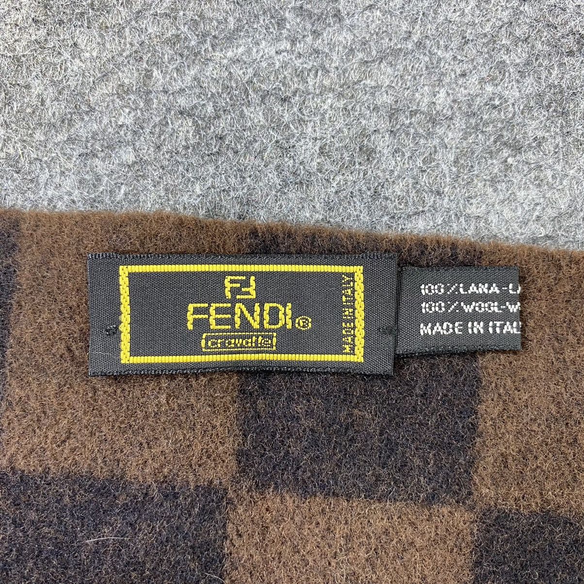 Fendi × Vintage Fendi Wool Scarf / Muffler / Neckwear - T1409 Size ONE SIZE - 5 Thumbnail