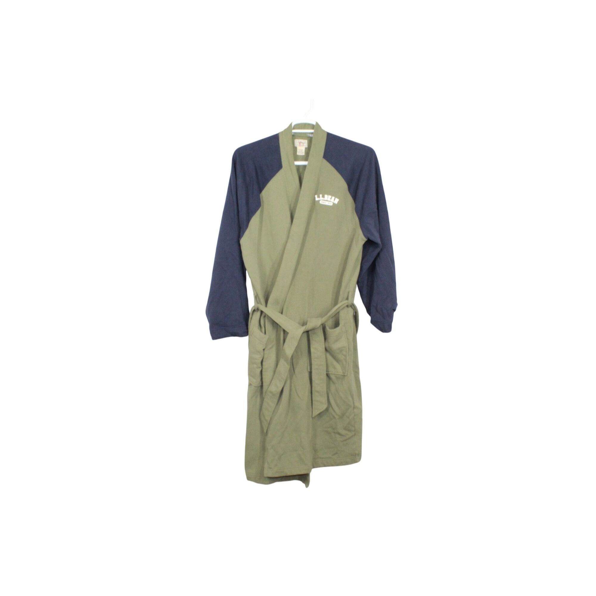 L.L. Bean LL Bean Men's Green Navy Unlined 1912 Robe Size ONE SIZE - 1 Thumbnail