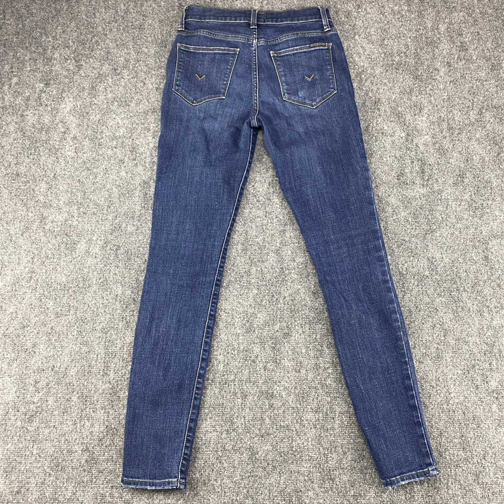 Hudson HUDSON Jeans Womens 25 Blue Blair Skinny Stretch Denim 5-Pocket Mid Rise Zip Fly Size 42" / US 20 - 3 Thumbnail