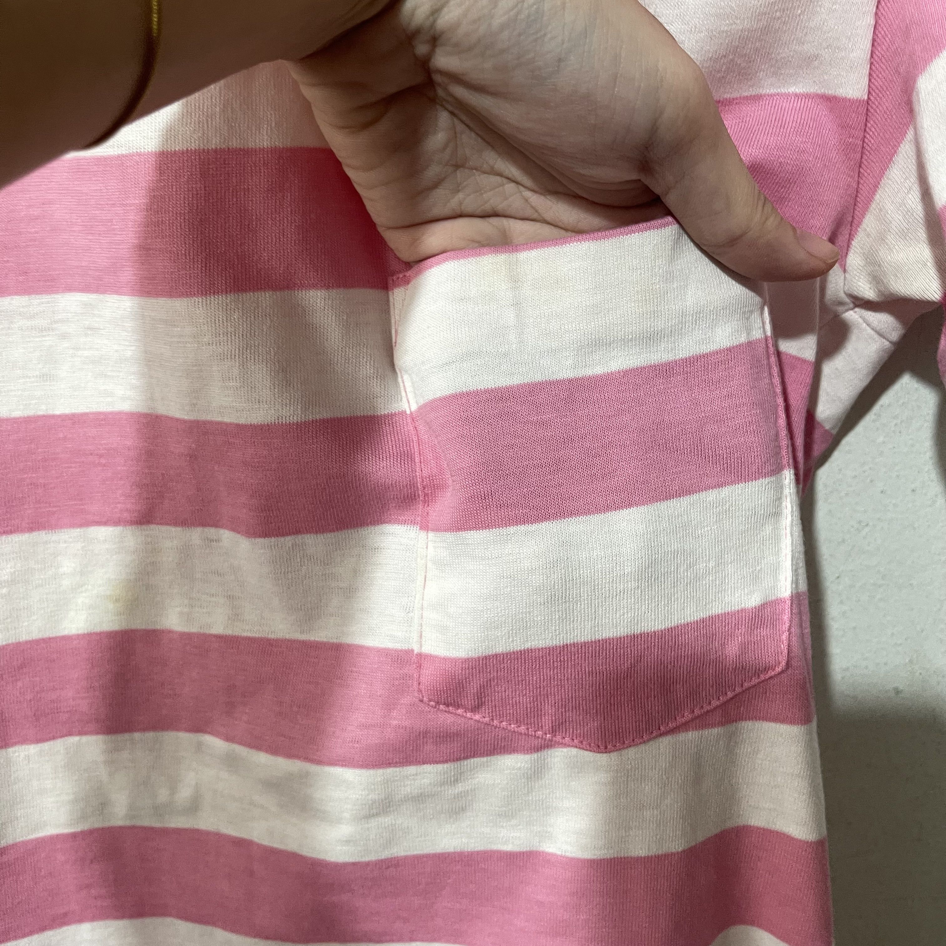 Vintage Vintage 90s Striped Pocket Tee Size US XS / EU 42 / 0 - 3 Thumbnail