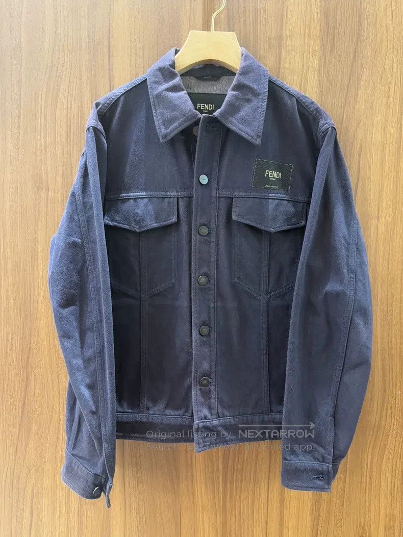Fendi Fendi Navy Blue Work Jacket Size US M / EU 48-50 / 2 - 1 Thumbnail