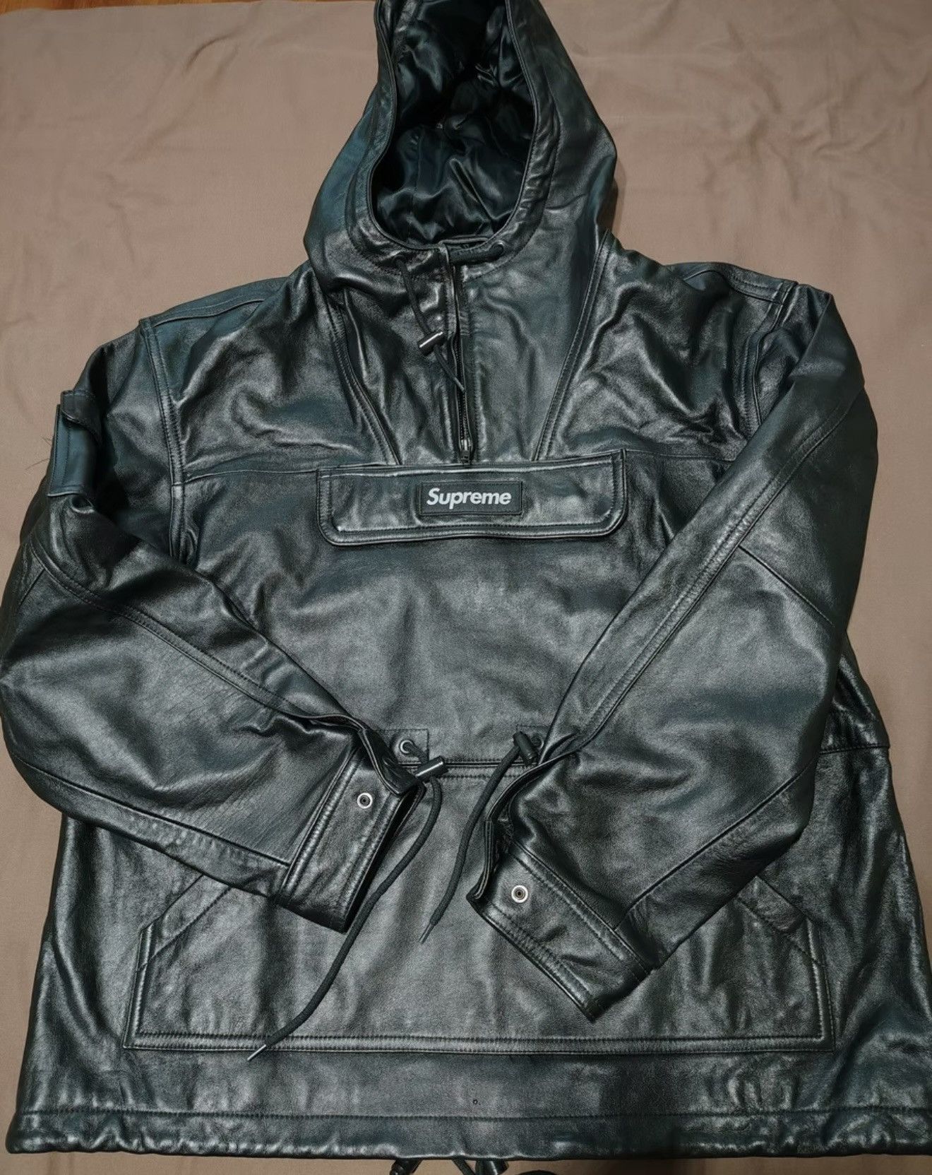 Supreme Supreme leather anroak jacket black Size US L / EU 52-54 / 3 - 1 Thumbnail