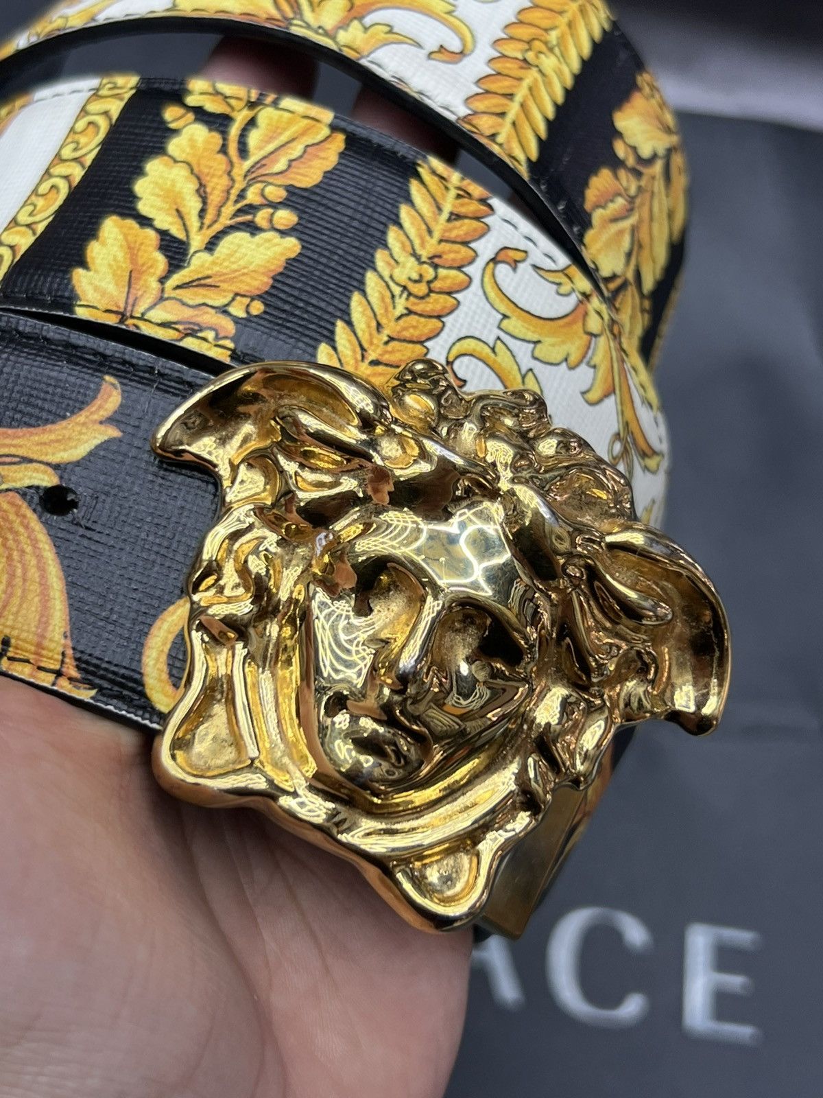 Versace Versace La Medusa Reversible Belt Size 36 - 4 Thumbnail
