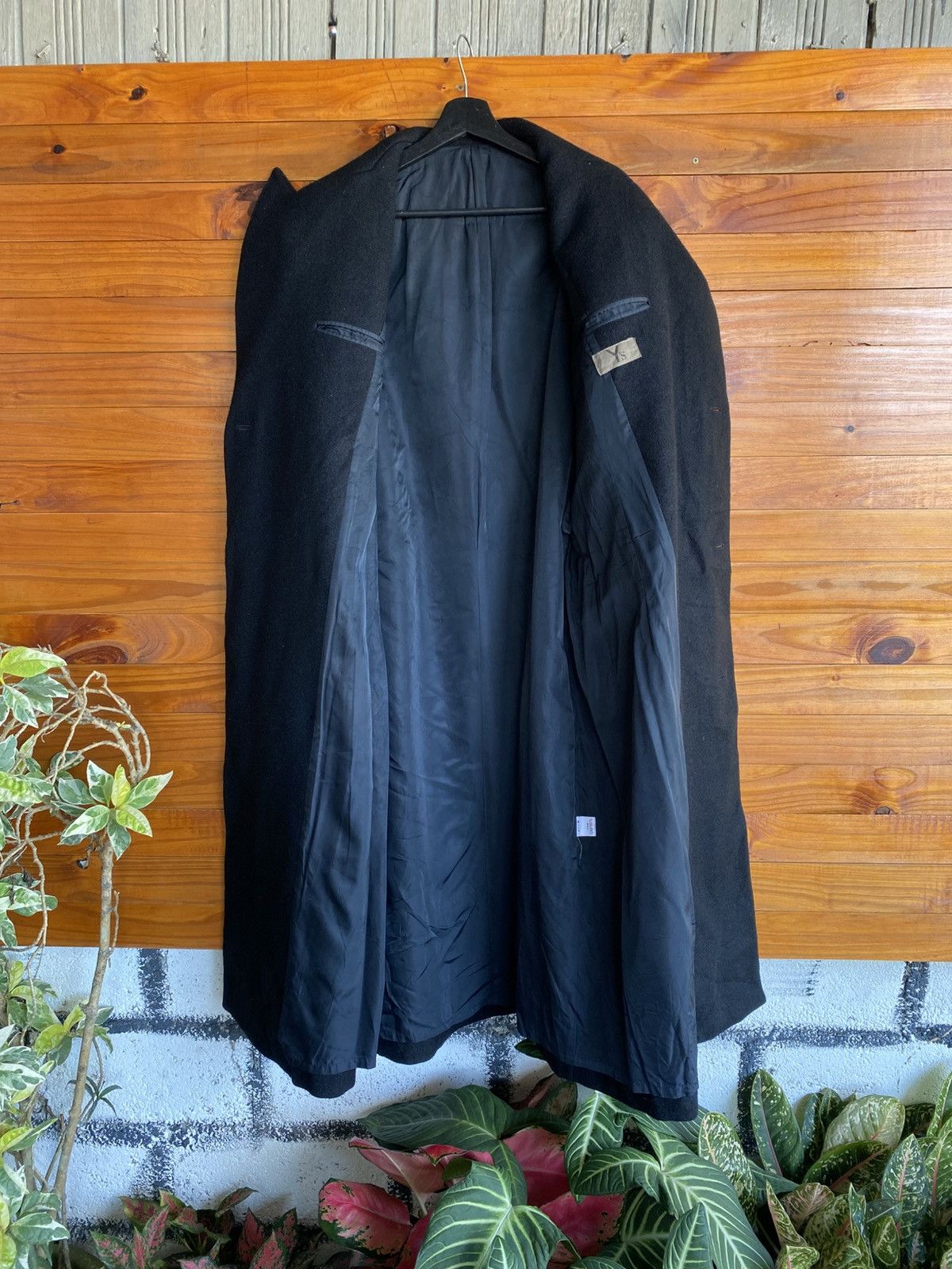 Y's Y’s Yohji Yamamoto Black Double-Breasted Wool Long Coat Size US L / EU 52-54 / 3 - 11 Thumbnail