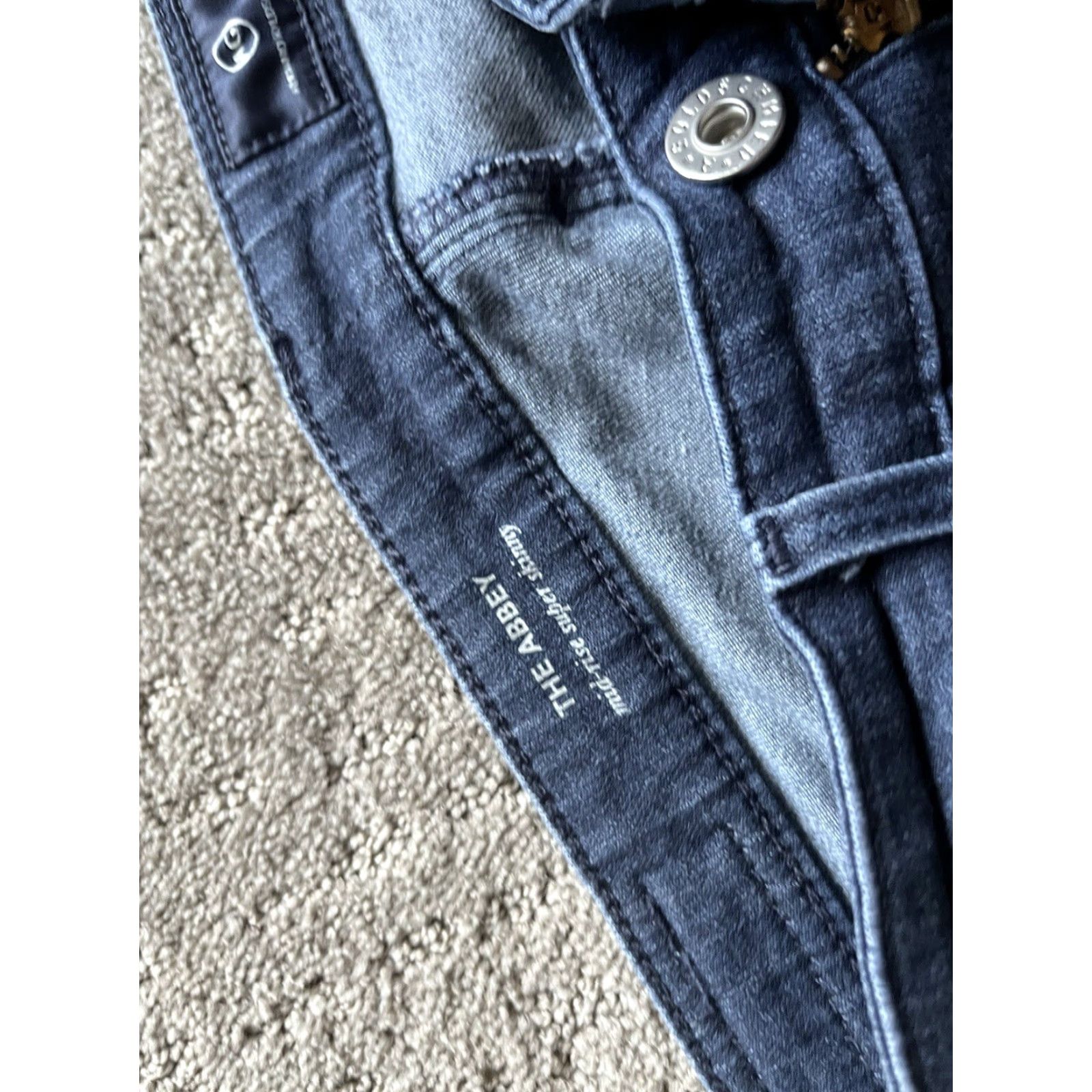 Denime AG Adriano Goldschmied The Abbey Skinny Ankle Denim Jeans Size 26 Blue Inseam 26" Womens Size ONE SIZE - 6 Thumbnail