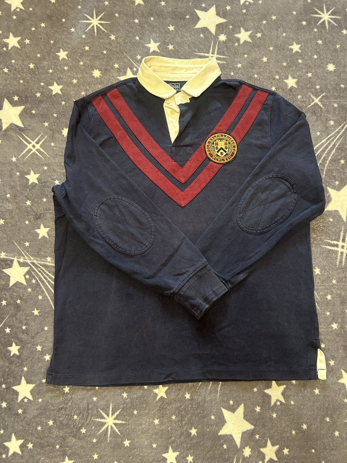 Polo Ralph Lauren VINTAGE Ralph Lauren Polo Rugby Madison Bleeker New York Size US L / EU 52-54 / 3 - 1 Thumbnail
