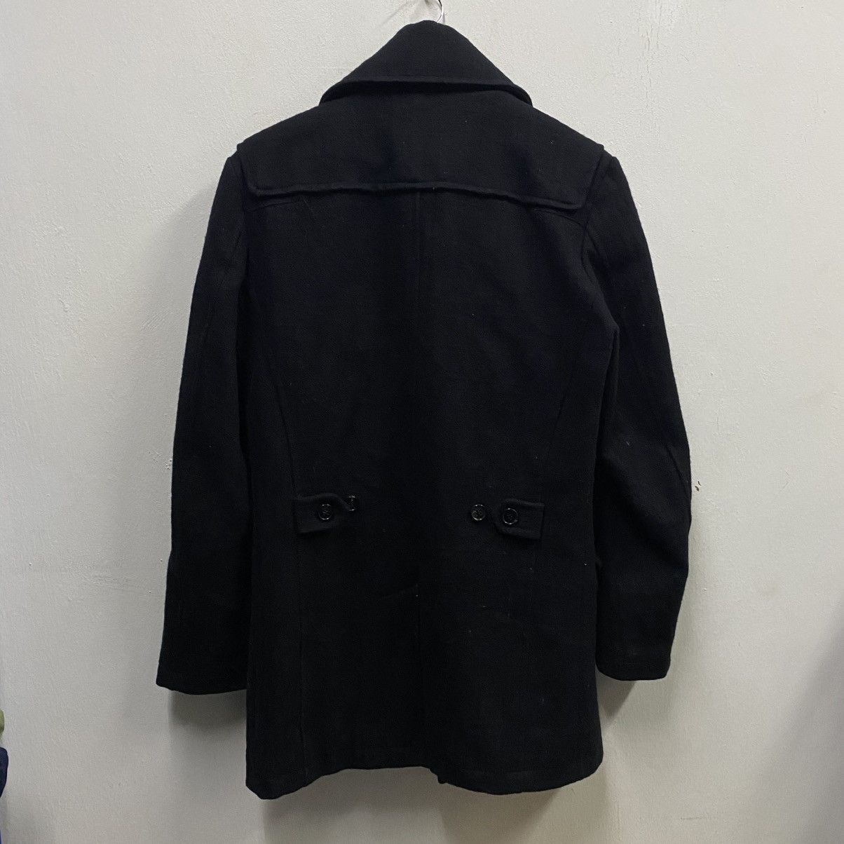 Katharine Hamnett London 🥷🏿Katharine Hamnett London Black Wool Duffle Coat (M) Size US M / EU 48-50 / 2 - 2 Thumbnail
