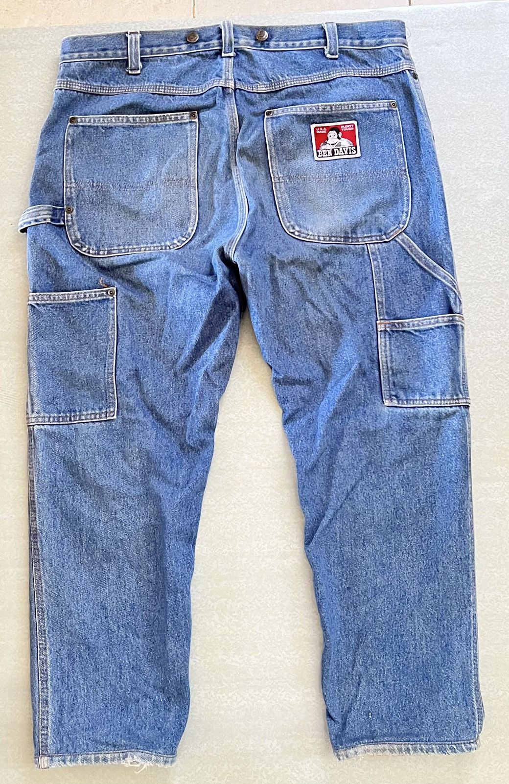 Ben Davis × Vintage Vintage Ben Davis Workwear Carpenter Cargo Pants USA Size US 38 / EU 54 - 10 Thumbnail