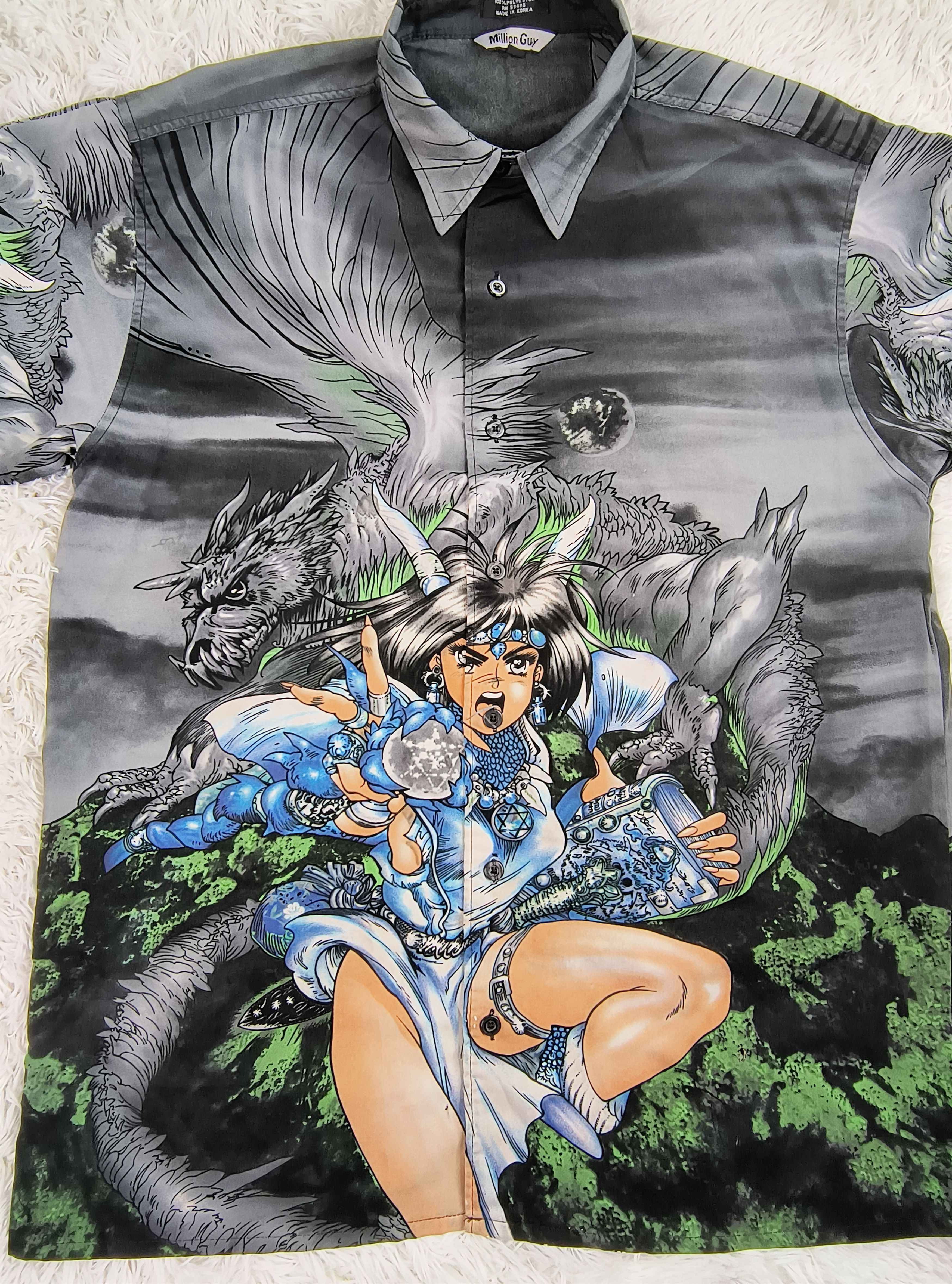 Vintage Vintage Y2K Shirow Masamune anime girl button up shirt Size US S / EU 44-46 / 1 - 3 Thumbnail