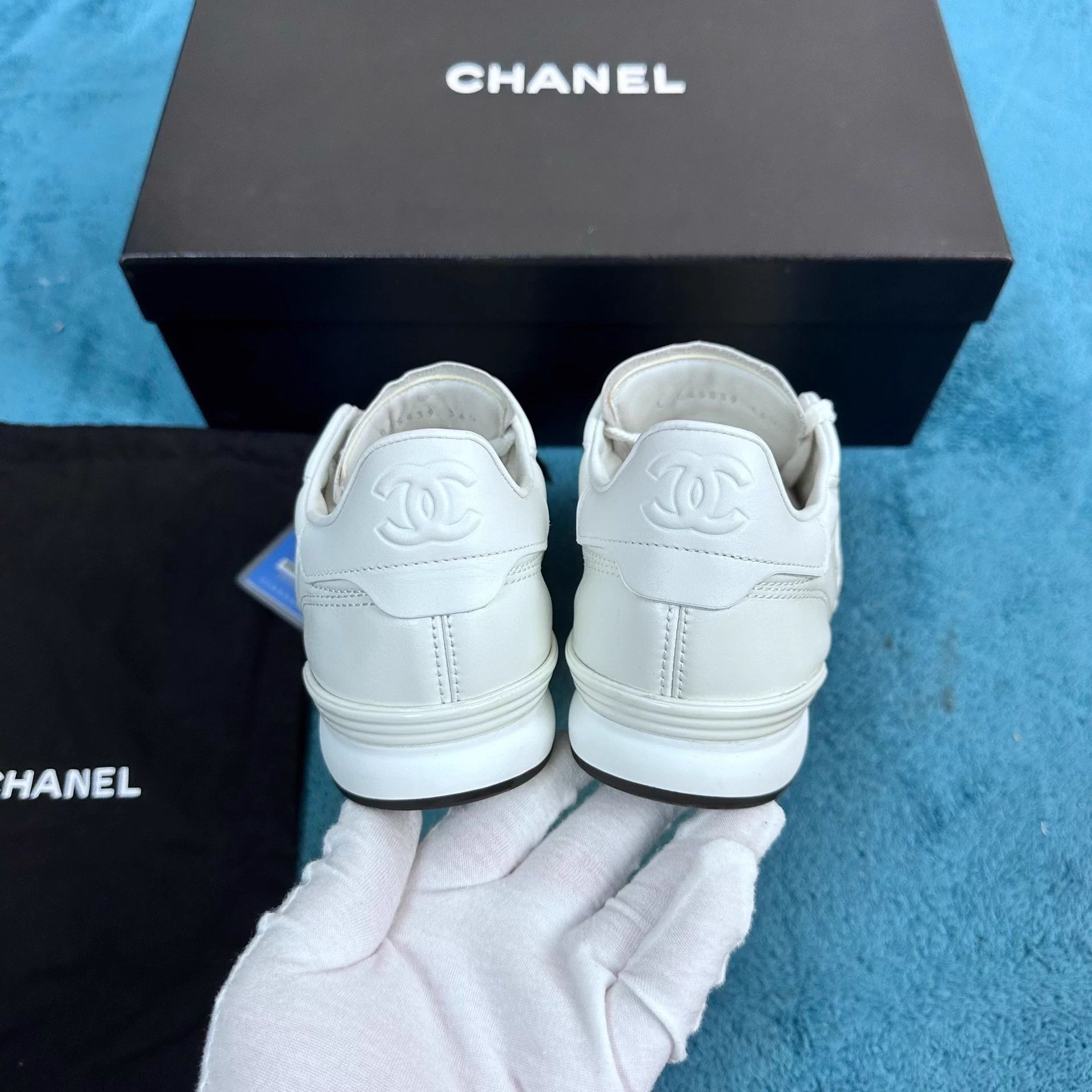Chanel Chanel 25S German Trainer White 36.5 EU Size US 5.5 / IT 35.5 - 4 Thumbnail