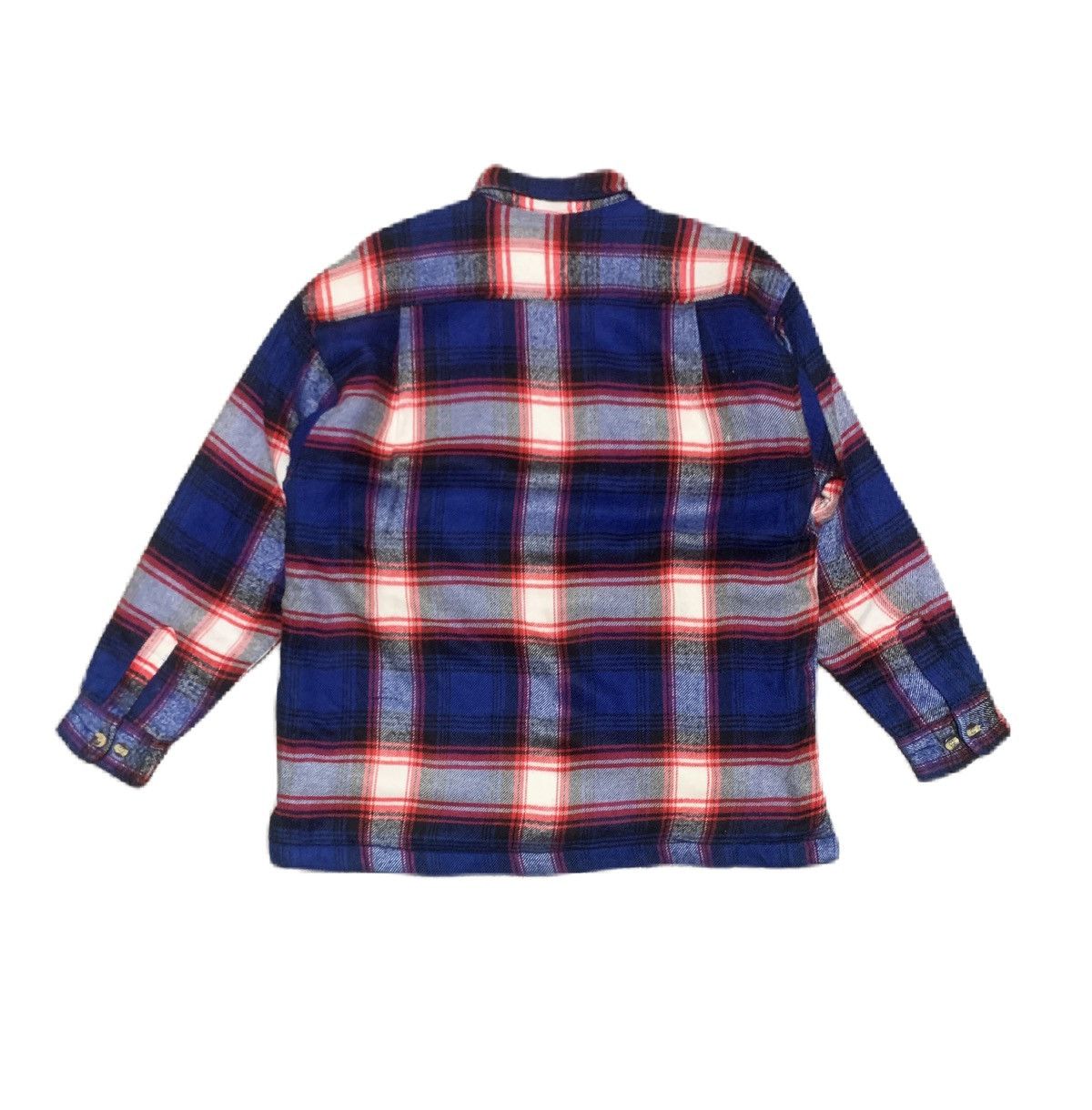Japanese Brand Vintage 80s Tom Short Plaid Wool Flannel Shirt Jacket Size US L / EU 52-54 / 3 - 2 Thumbnail