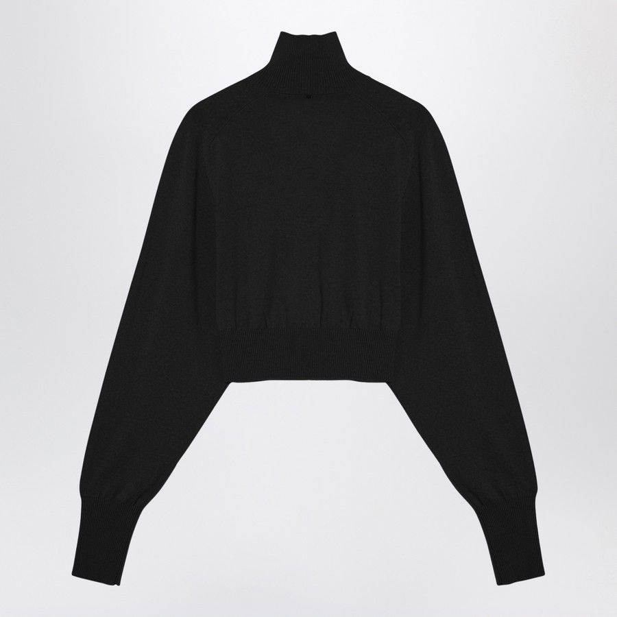 Sportmax o1d2blof1024 Turtleneck Sweater in Black Size M / US 6-8 / IT 42-44 - 2 Thumbnail