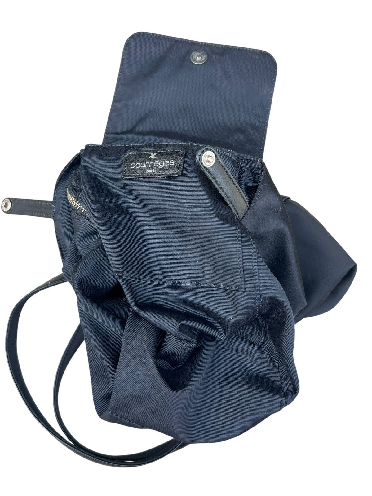 Courreges Vintage Couregess Hybrid Leather Nylon Mini Backpack Size ONE SIZE - 23 Thumbnail