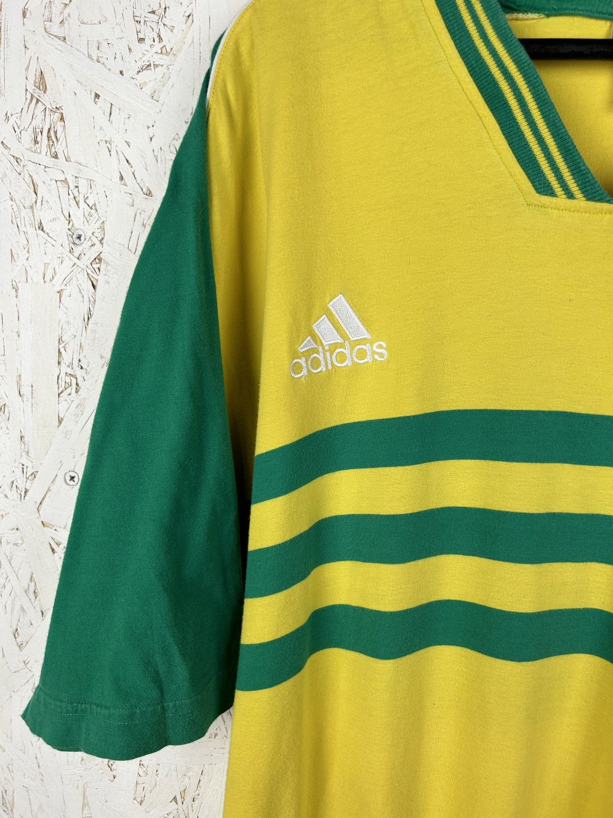 Other 90s Vintage Adidas FC Nantes Football Soccer T-Shirt Yellow Size US XL / EU 56 / 4 - 2 Thumbnail