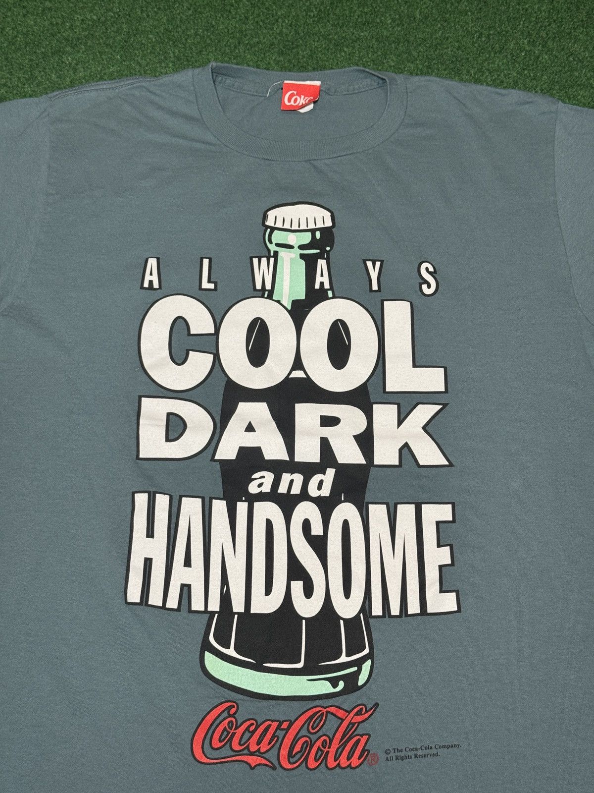 Coca Cola Vintage 90s Coca Cola Coke Cool Dark Handsome XL T Shirt Size US XL / EU 56 / 4 - 2 Thumbnail